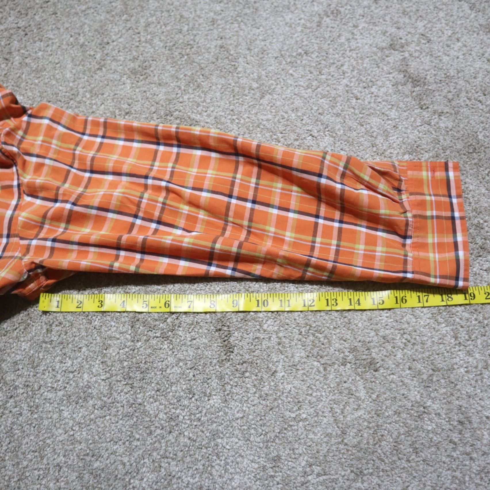 Chaps Chaps Orange Long Sleeve Button-Up Shirt XL Casual Outdoor 80s 90s Mens Size US XL / EU 56 / 4 - 7 Thumbnail