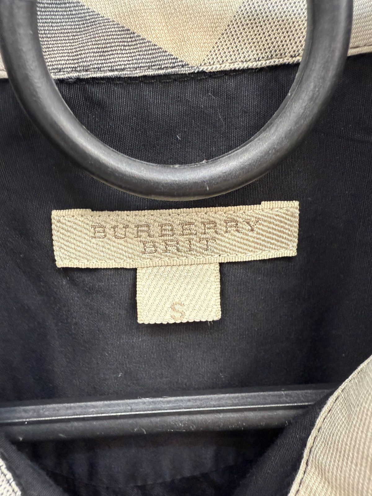 Burberry Burberry Brit Logo Embroidered 3/4 Sleeve Cotton Shirt Size S / US 4 / IT 40 - 3 Thumbnail