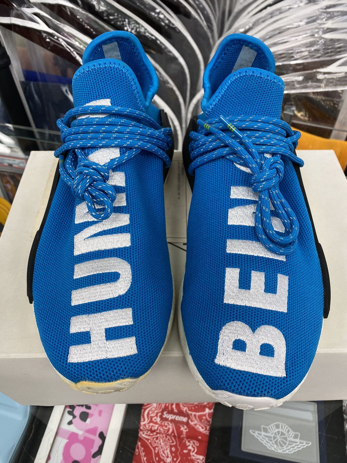 Adidas Adidas x Pharrell Human Race Sharp Blue 7.5 100% authentic Size US 7.5 / EU 40-41 - 8 Thumbnail
