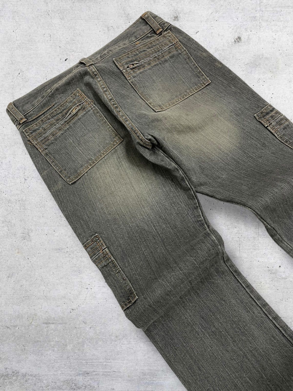 Tornado Mart VINTAGE EDGE ON ALL JAPAN DESIGNER 90S FLARED MUDWASH DENIM Size US 29 - 14 Thumbnail