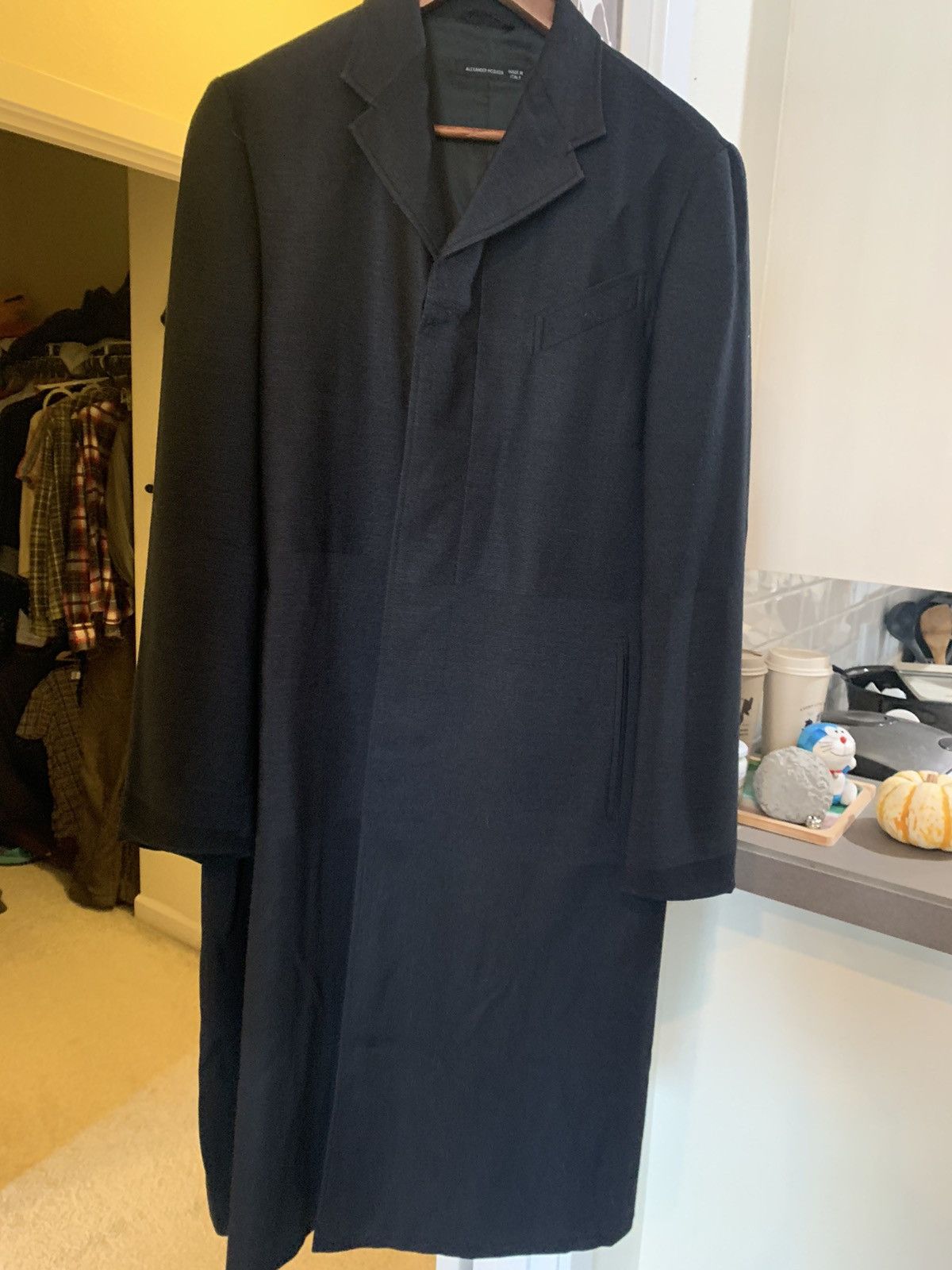 Alexander McQueen 1990s Alexander McQueen Lee Era Archival Long Black Coat Size US S / EU 44-46 / 1 - 1 Thumbnail
