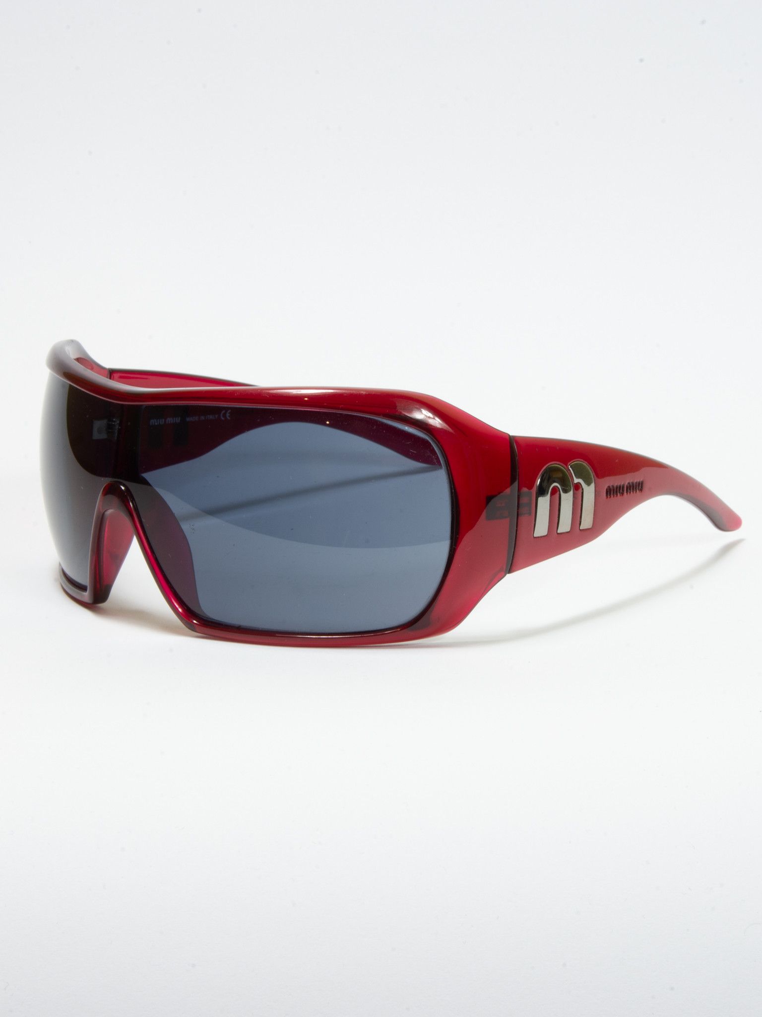 Vintage Prada Miu Miu sunnies 2000s Miu Miu Sunglasses Mesh Side Y2K Vintage Prada SMU01H main image 4