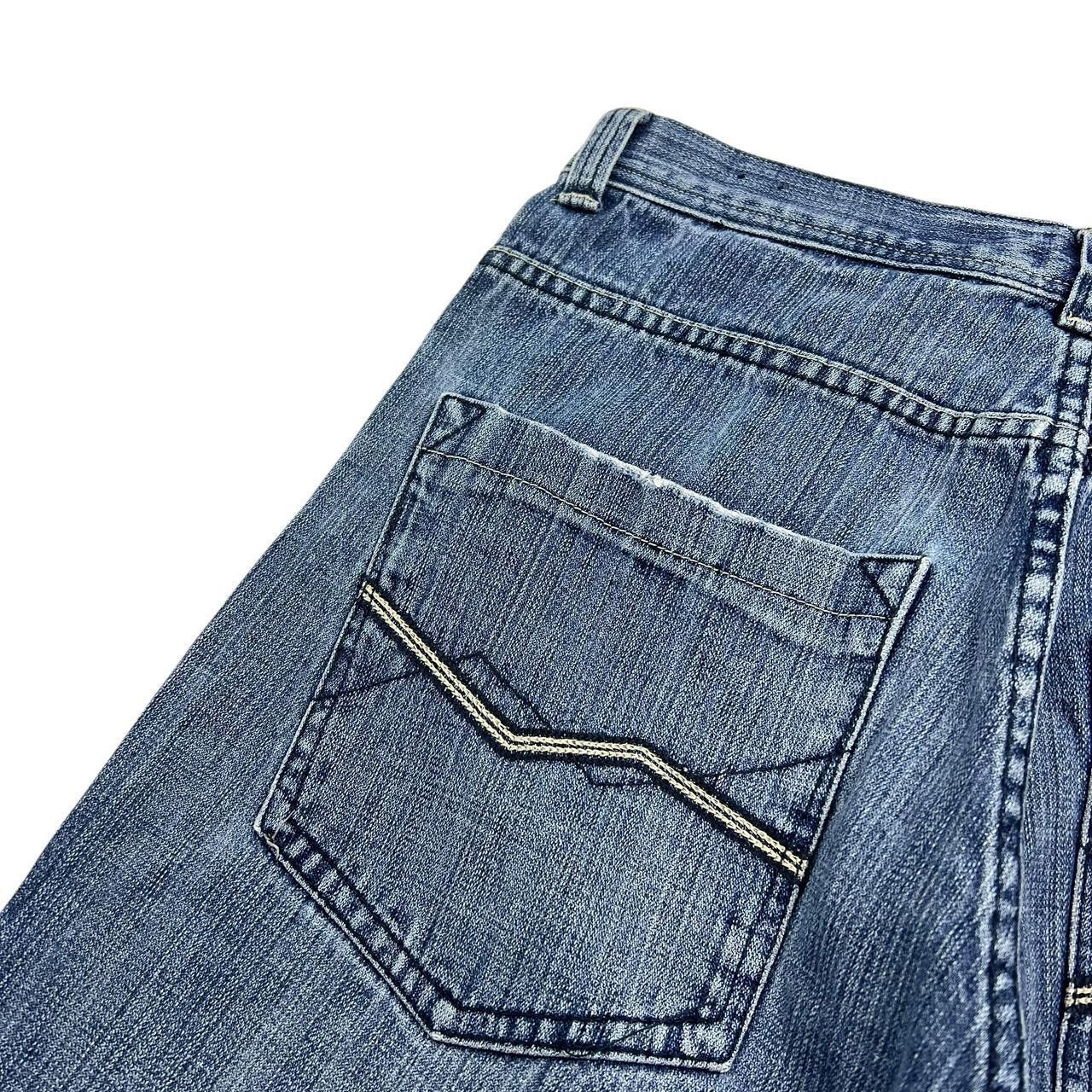 Southpole Vintage Southpole Baggy Denim Embroidered Shorts Waist 34 Size US 34 / EU 50 - 3 Thumbnail