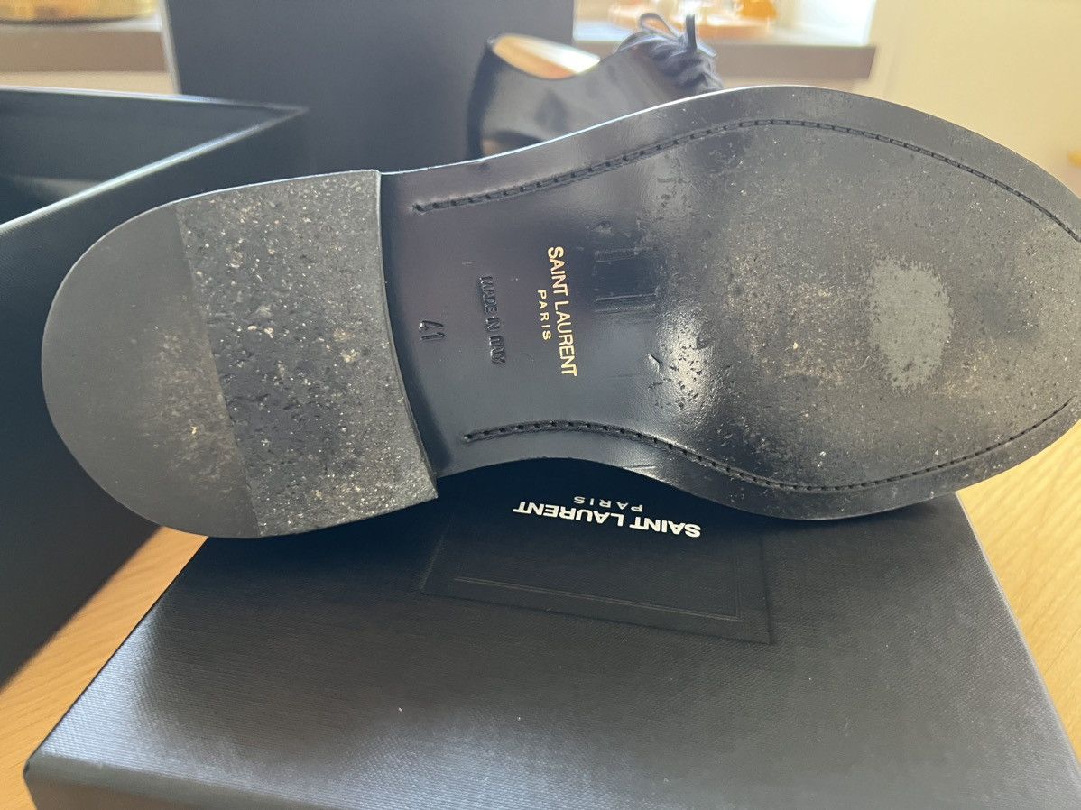 Hedi Slimane × Saint Laurent Paris Saint Laurent Patent Leather Army Lace-Ups (Slimane) 7.5–8 Size US 7.5 / EU 40-41 - 6 Thumbnail