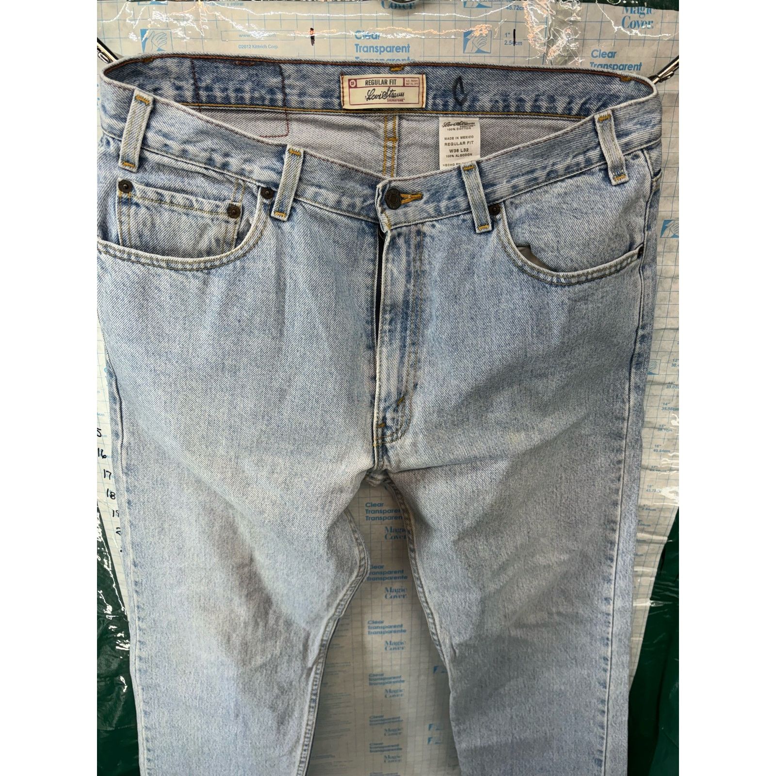 Levi's Levi Strauss 36x32 Signature Jeans Denim Distressed Vintage Size US 36 / EU 52 - 4 Thumbnail