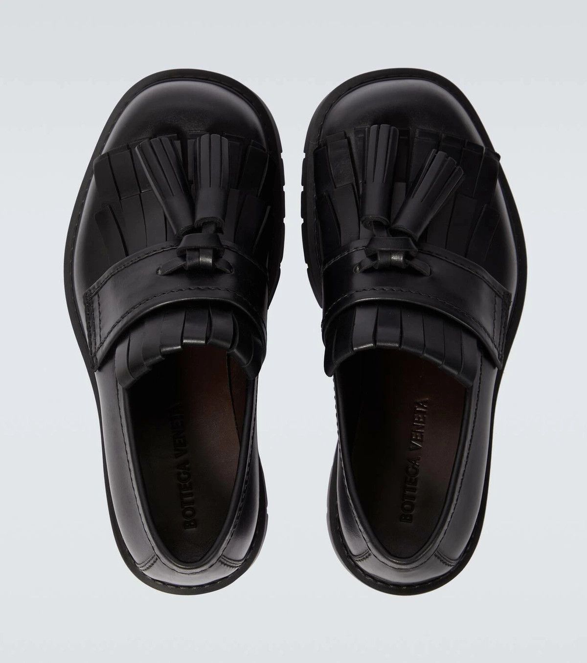 Bottega Veneta o1y0526 Leather Loafers in Black Size US 9 / EU 42 - 5 Thumbnail