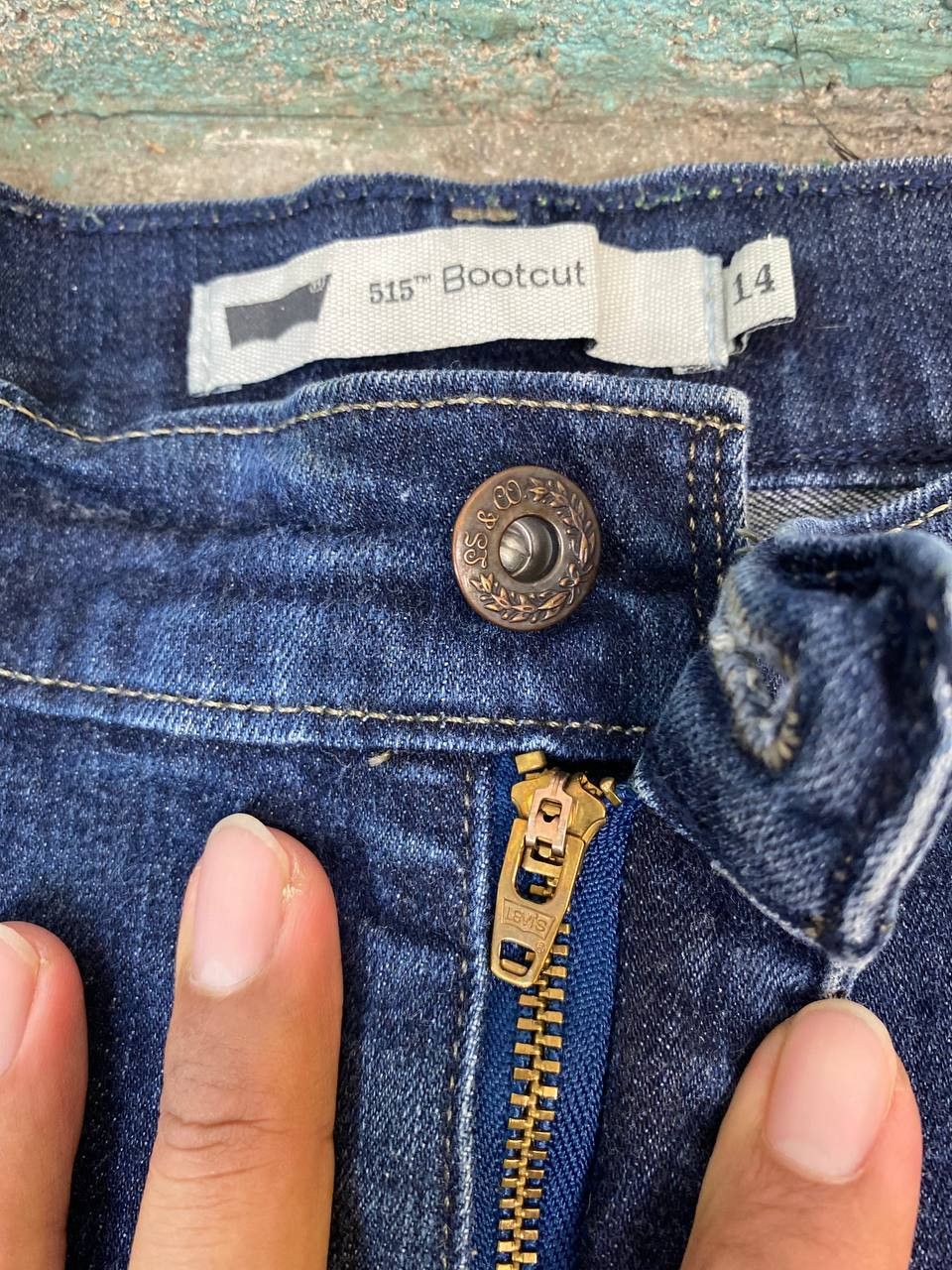 Levi's levis 515 bootcut flare slightly distressed denim Size 36" / US 14 / IT 50 - 14 Thumbnail