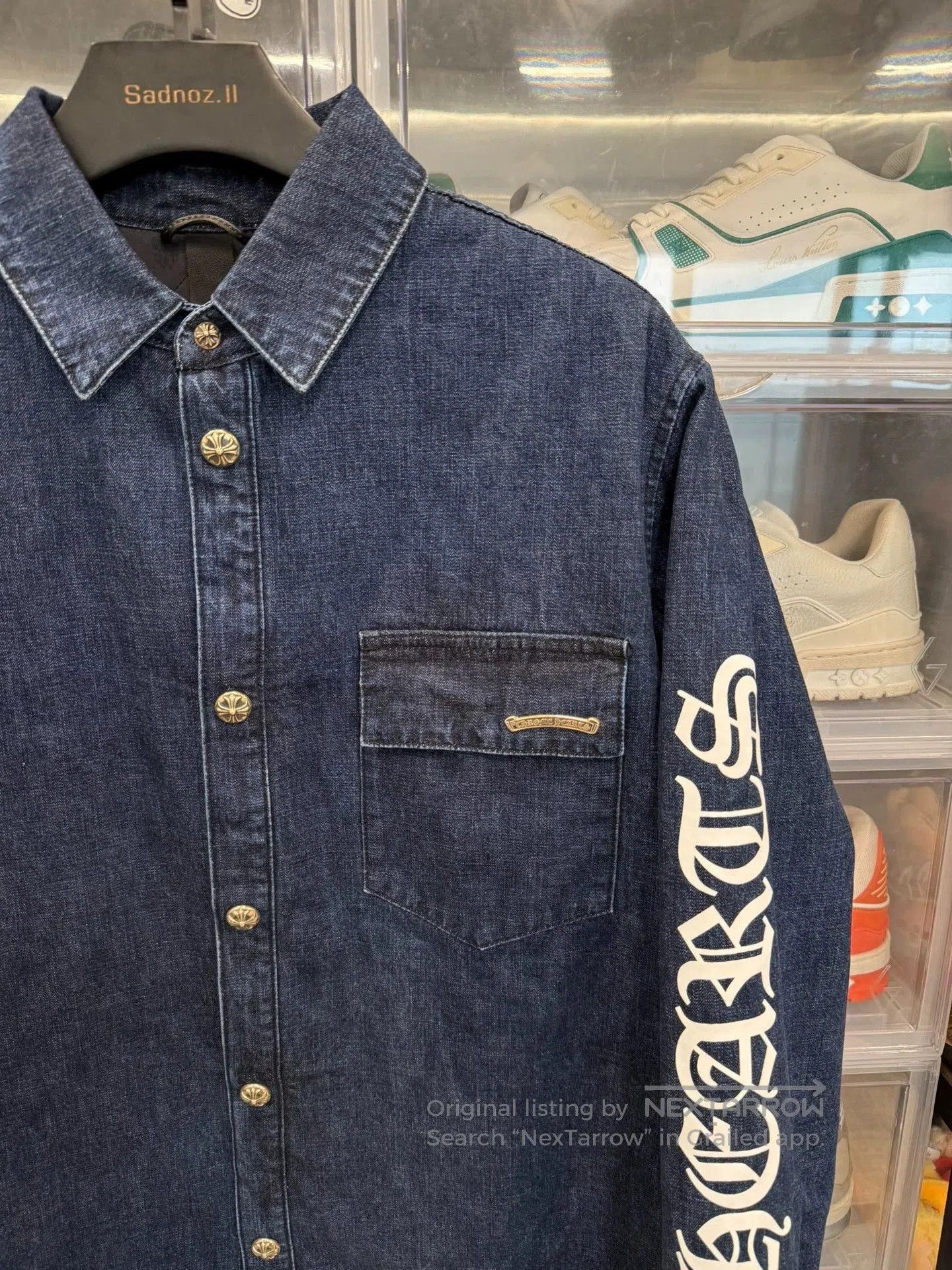Chrome Hearts chrome hearts denim long sleeve shirt jacket. Size US L / EU 52-54 / 3 - 2 Thumbnail