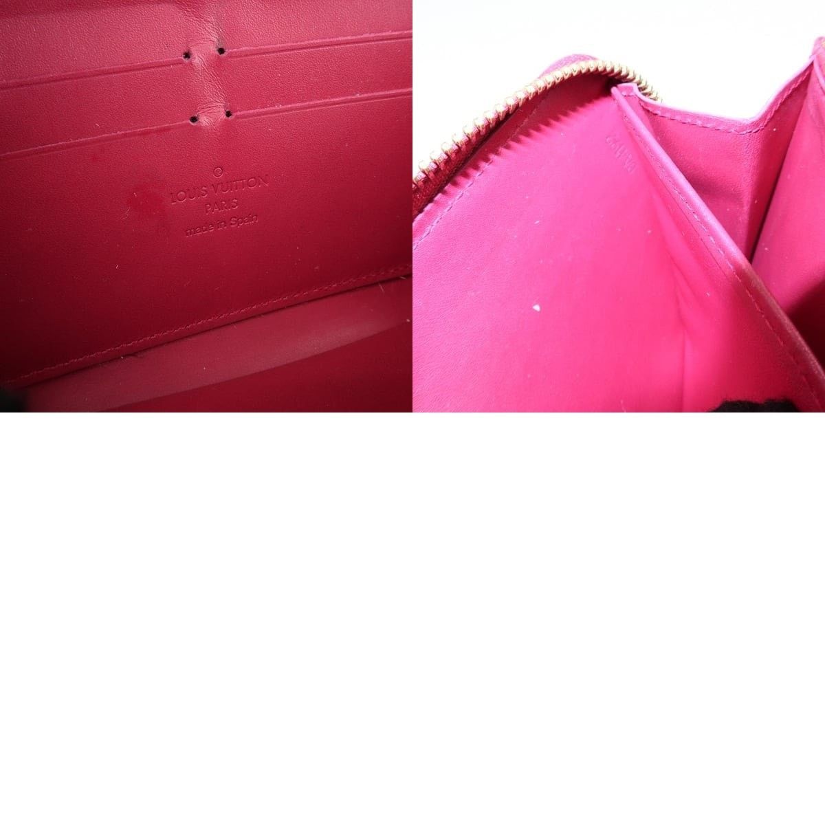 Louis Vuitton Louis Vuitton Monogram Vernis Zippy Wallet Patent Pink Size ONE SIZE - 8 Thumbnail