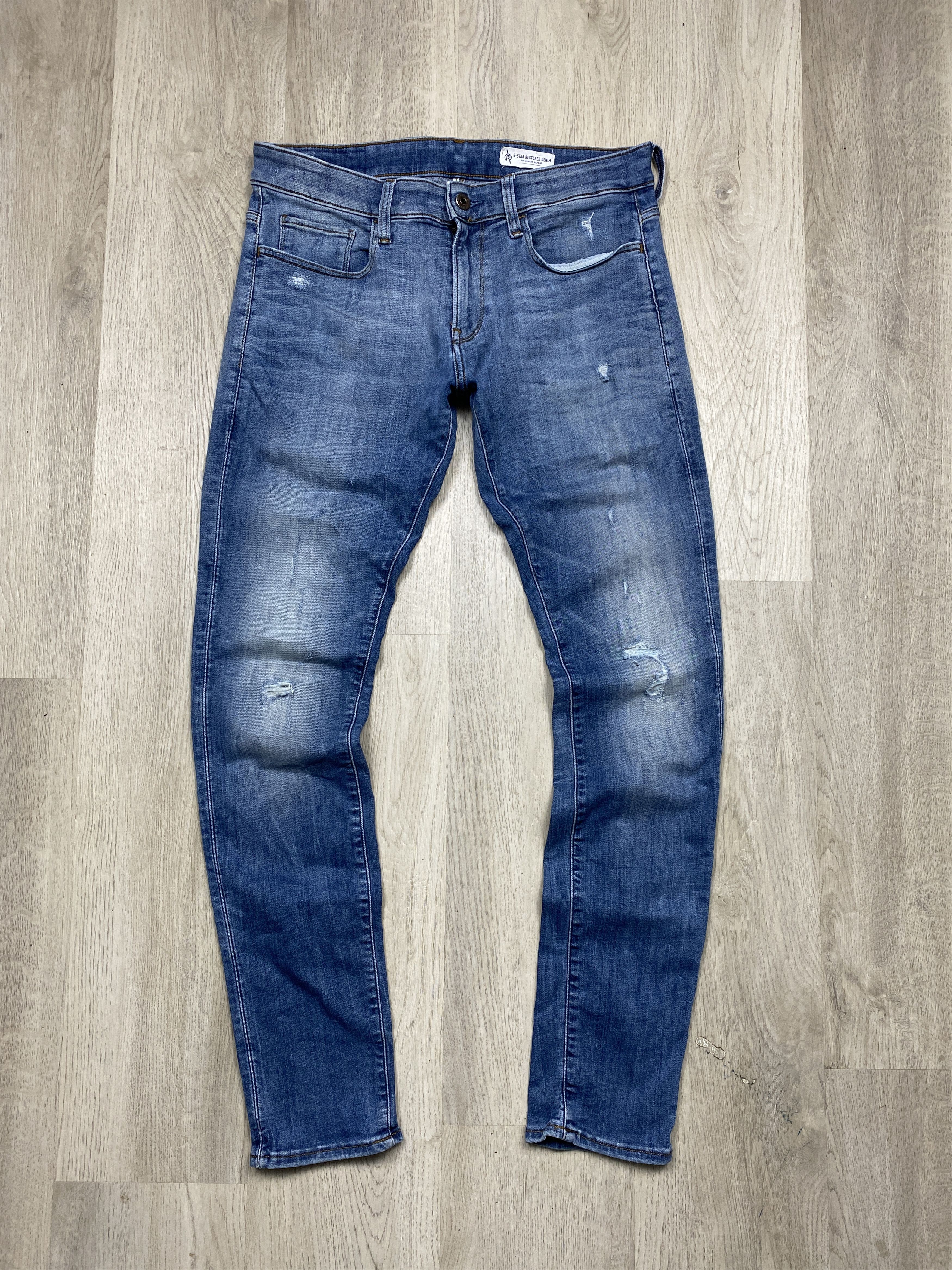 G-Star G Star Raw Vintage Mens Restored Denim Pants Jeans Size US 31 - 1 Thumbnail
