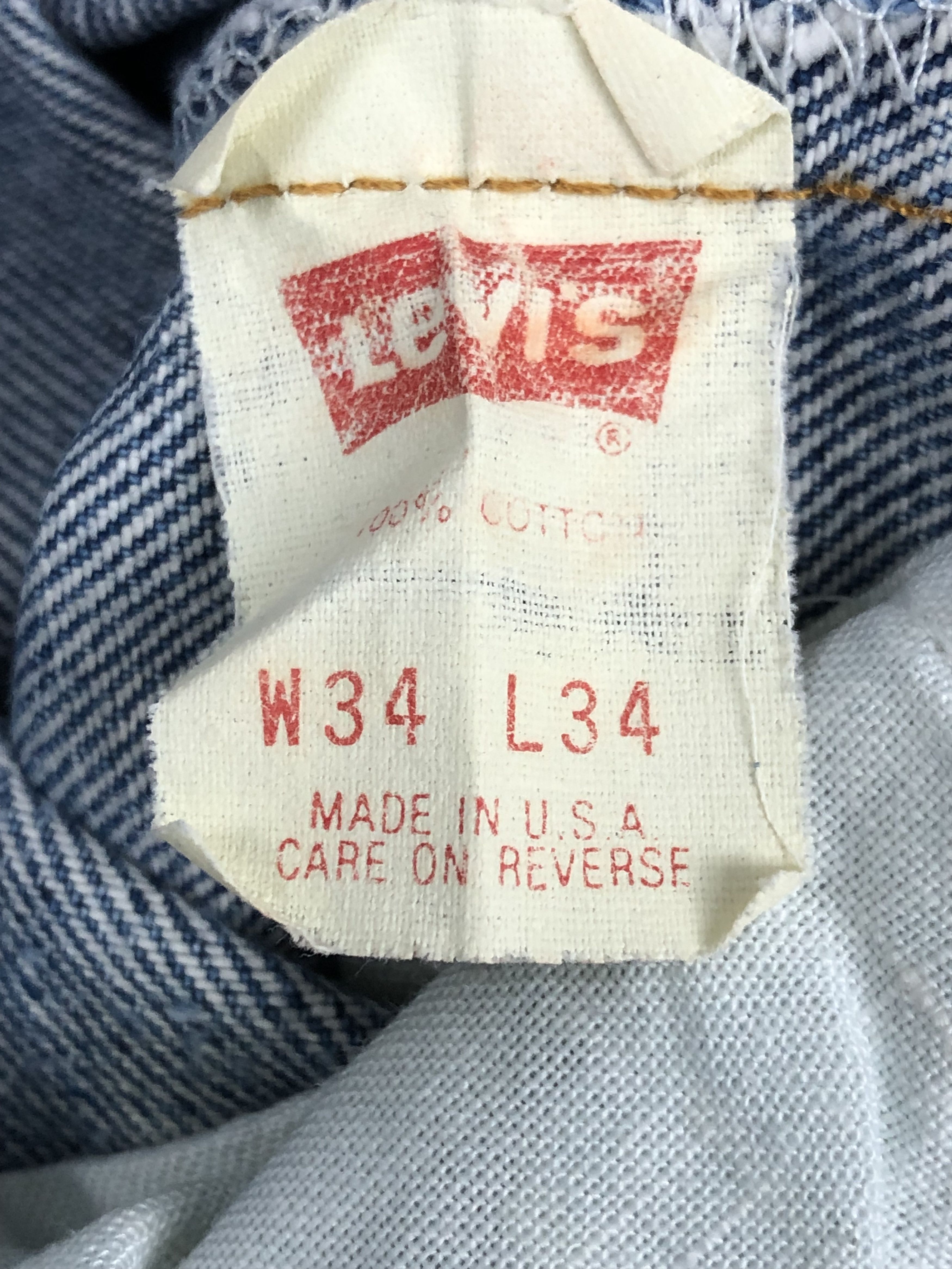 Levi's Vintage 90s Levis 505 Faded Blue Jeans DPP0161 Size US 33 - 7 Thumbnail