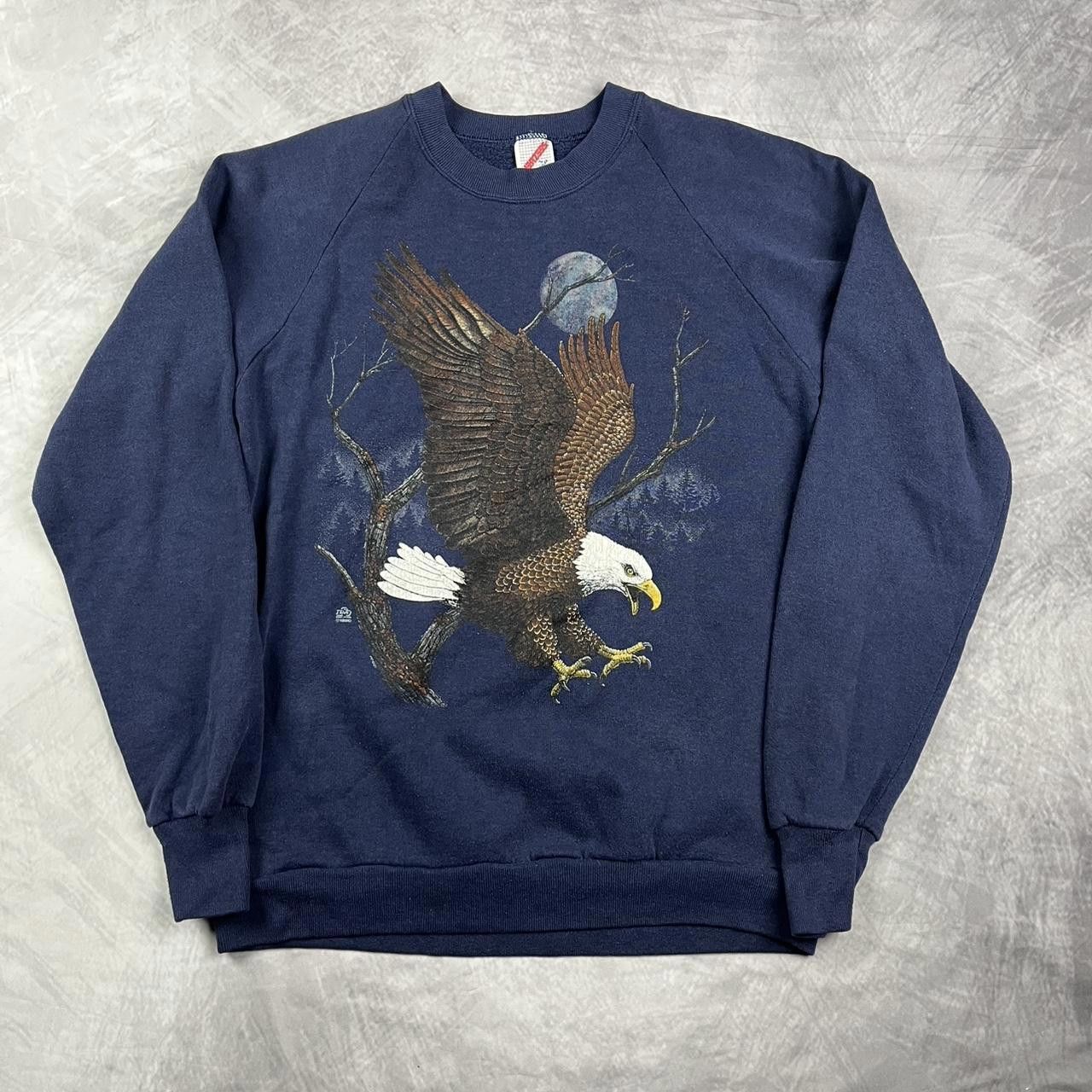 Jerzees Vintage eagle crewneck Size US L / EU 52-54 / 3 - 1 Thumbnail