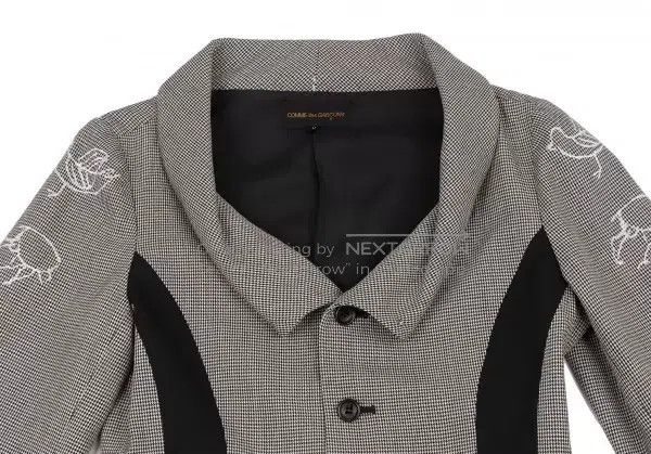 Comme des Garcons Comme des Garcons Black vintage houndstooth embroidered bi Size M / US 6-8 / IT 42-44 - 4 Thumbnail