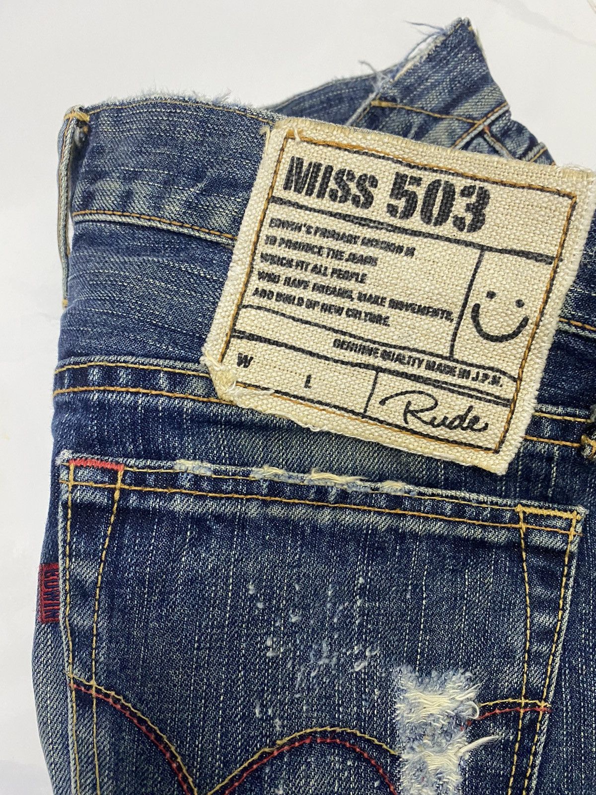 Edwin × Hysteric Glamour × If Six Was Nine FLARE🔥EDWIN MISS 503 BOOTCUT FLARED DISTRESSED DENIM JEANS Size 31" - 8 Thumbnail