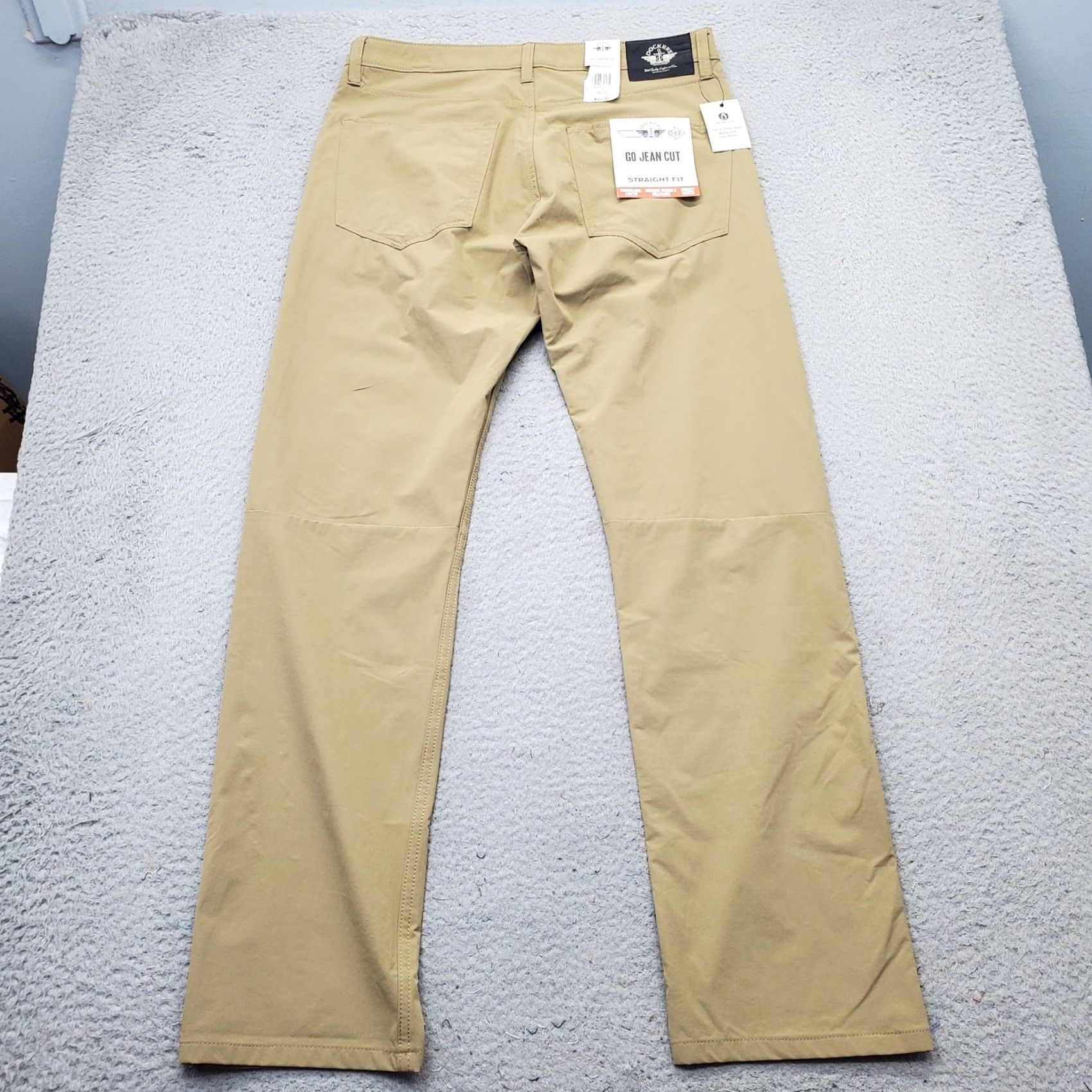 Dockers DOCKERS Mens Pants Hiking Tan 32x32 Straight Regular Pockets Outdoor Denim Style Chino Clothing Mens Size 32 Size US 32 / EU 48 - 2 Thumbnail