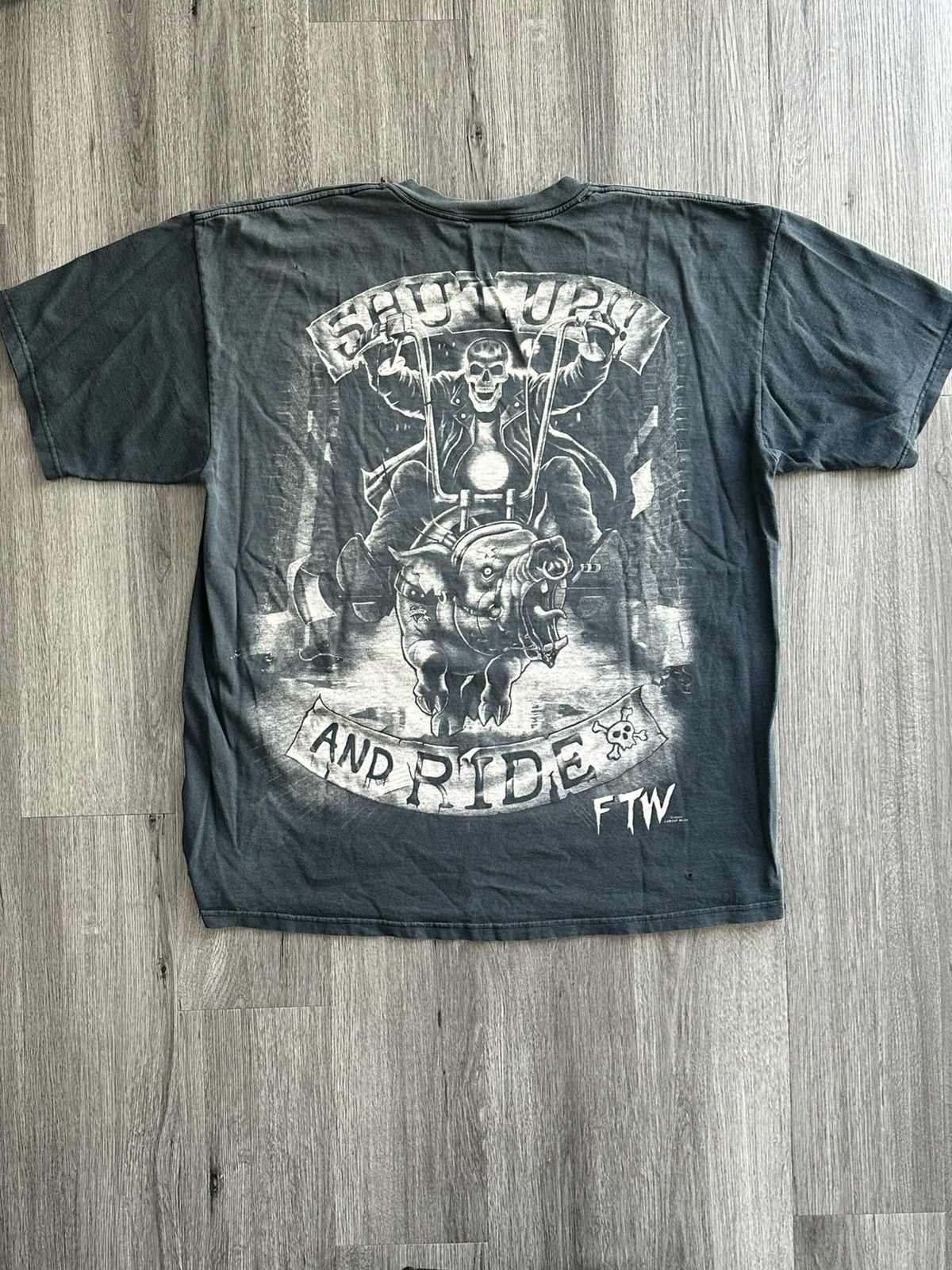 Liquid Blue Vintage y2k Liquid Blue Biker Tee Size US XL / EU 56 / 4 - 2 Thumbnail
