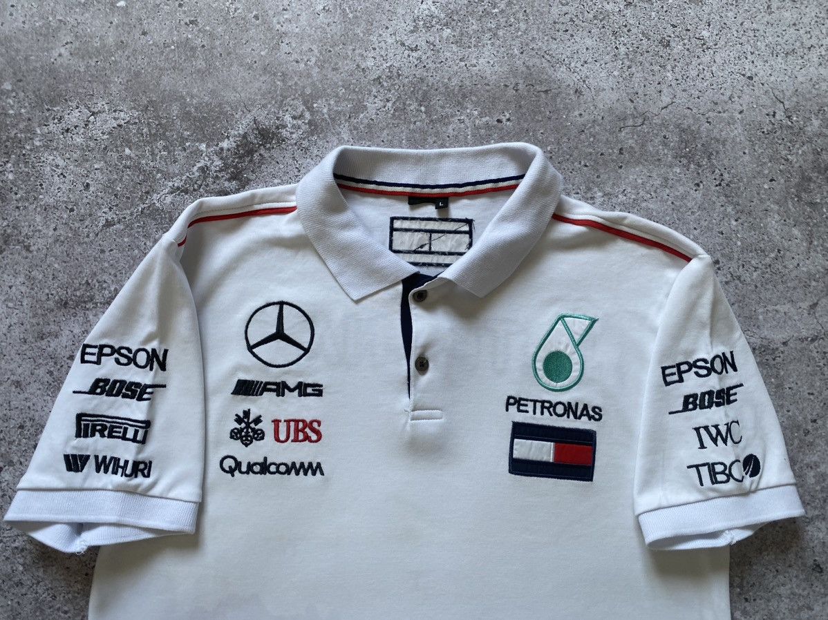 Mercedes-Benz × Vintage 🏁Petronas AMG Mercedes Benz F-1 Team Polos Racing 🏎️ Size US L / EU 52-54 / 3 - 4 Thumbnail