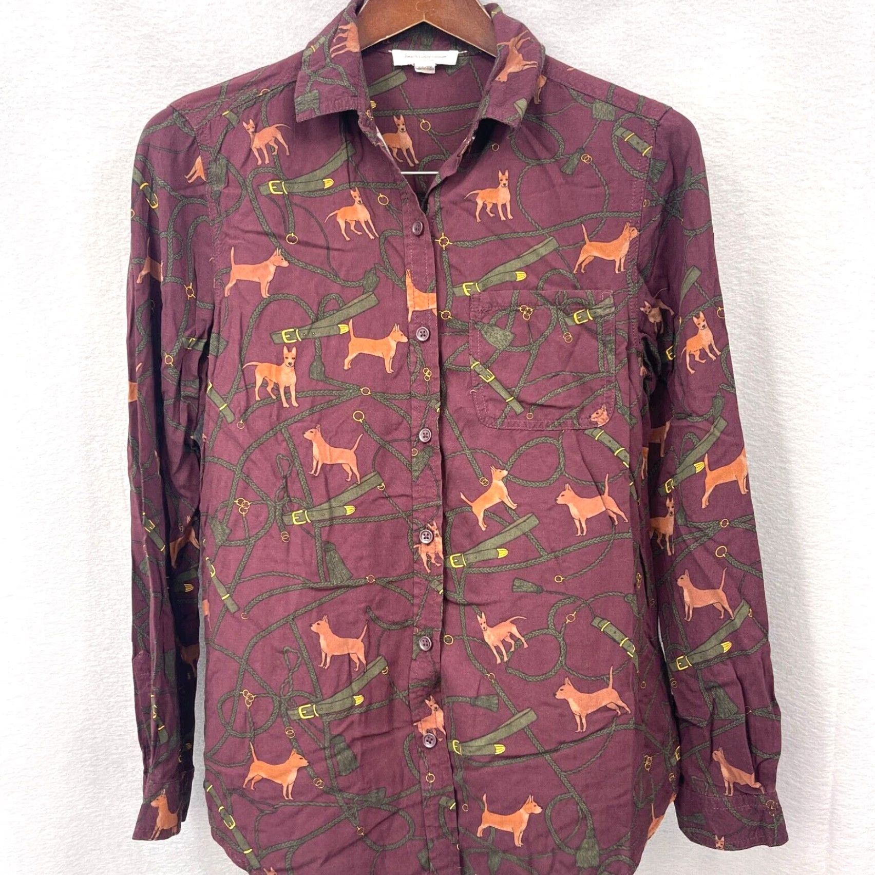 Vintage VINTAGE Beach Lunch Lounge Blouse Womens XS Horse Equestrian Cottagecore Boho Country Size XS / US 0-2 / IT 36-38 - 2 Thumbnail