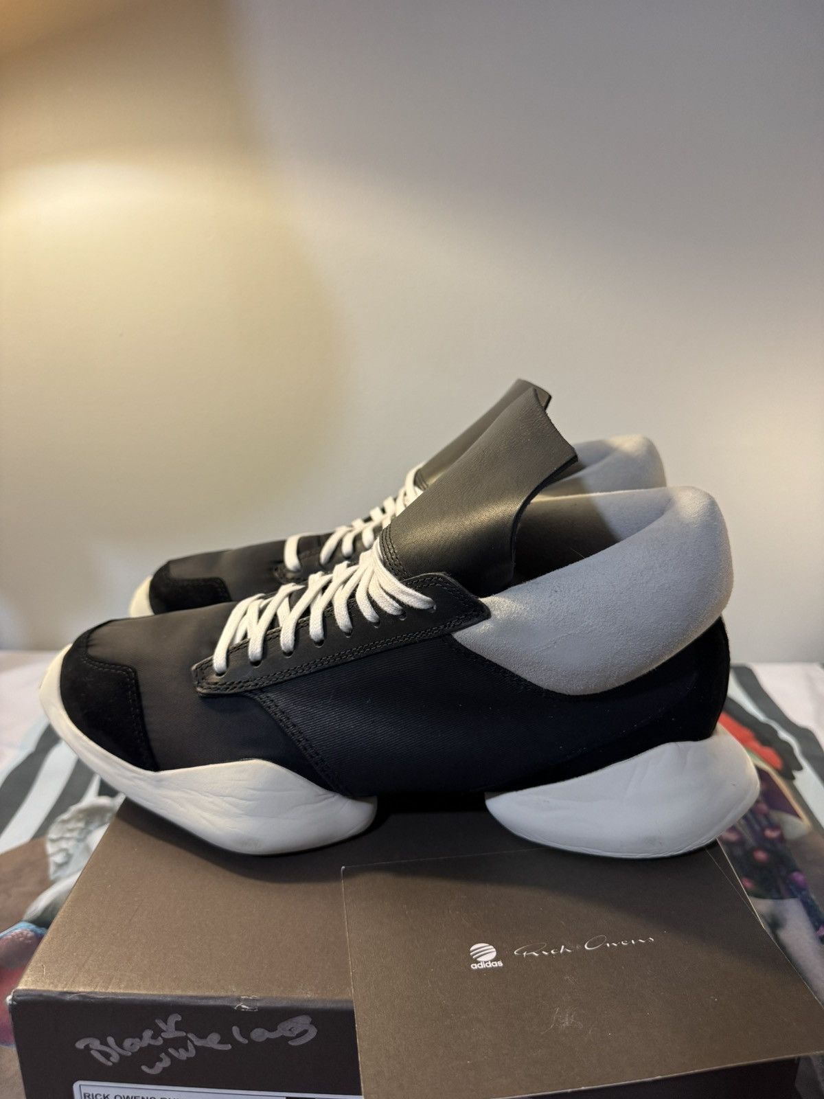 Adidas RICK OWENS X Adidas Tech RUNNER Size US 9.5 / EU 42-43 - 3 Thumbnail