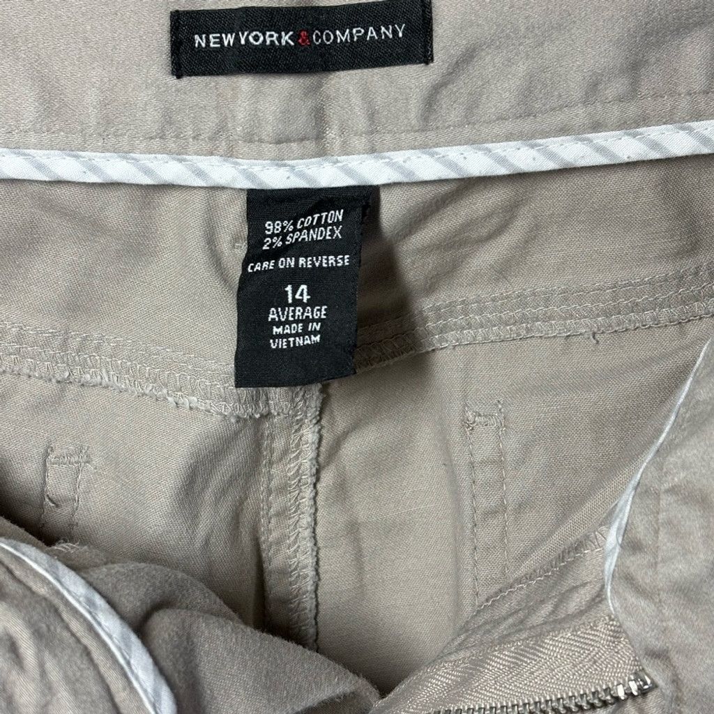Other New York & Company Women's Beige Boot Cut Pants Size 36" / US 14 / IT 50 - 3 Thumbnail