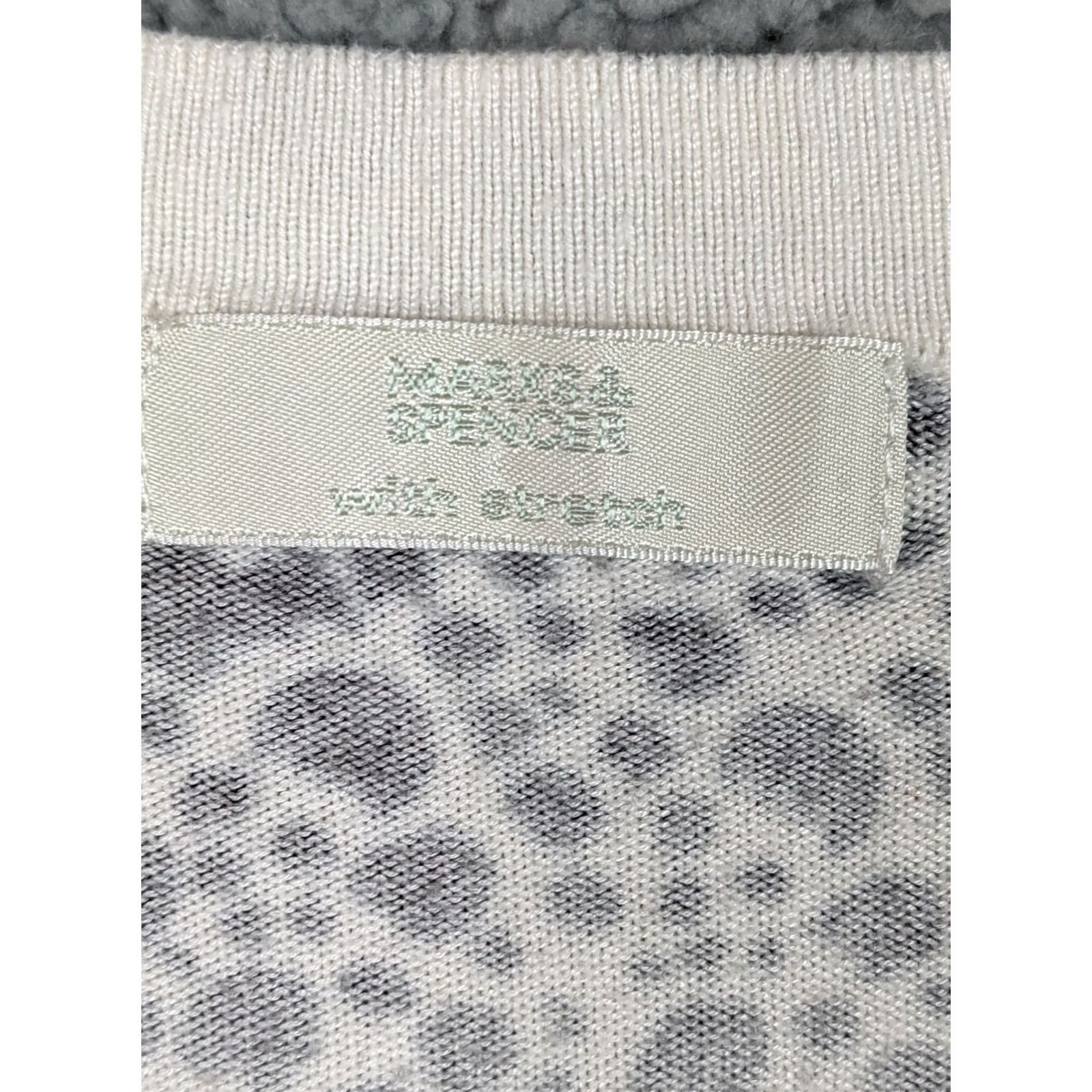 Marks & Spencer Marks & Spencer Women’s Black White Printed 3/4 Sleeve Sweater Sz US 14 UK18 Plus Size Multicolor Animal Print Knitted Pullover Womens Size XL / US 12-14 / IT 48-50 - 5 Thumbnail