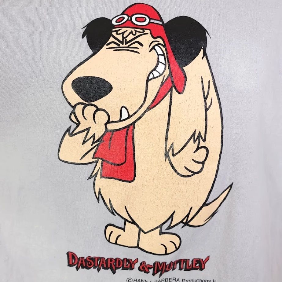 Fruit Of The Loom VINTAGE Dastardly & Muttley T Shirt Mens Size Medium Gray 90s Hanna Barbera USA Size US M / EU 48-50 / 2 - 3 Thumbnail