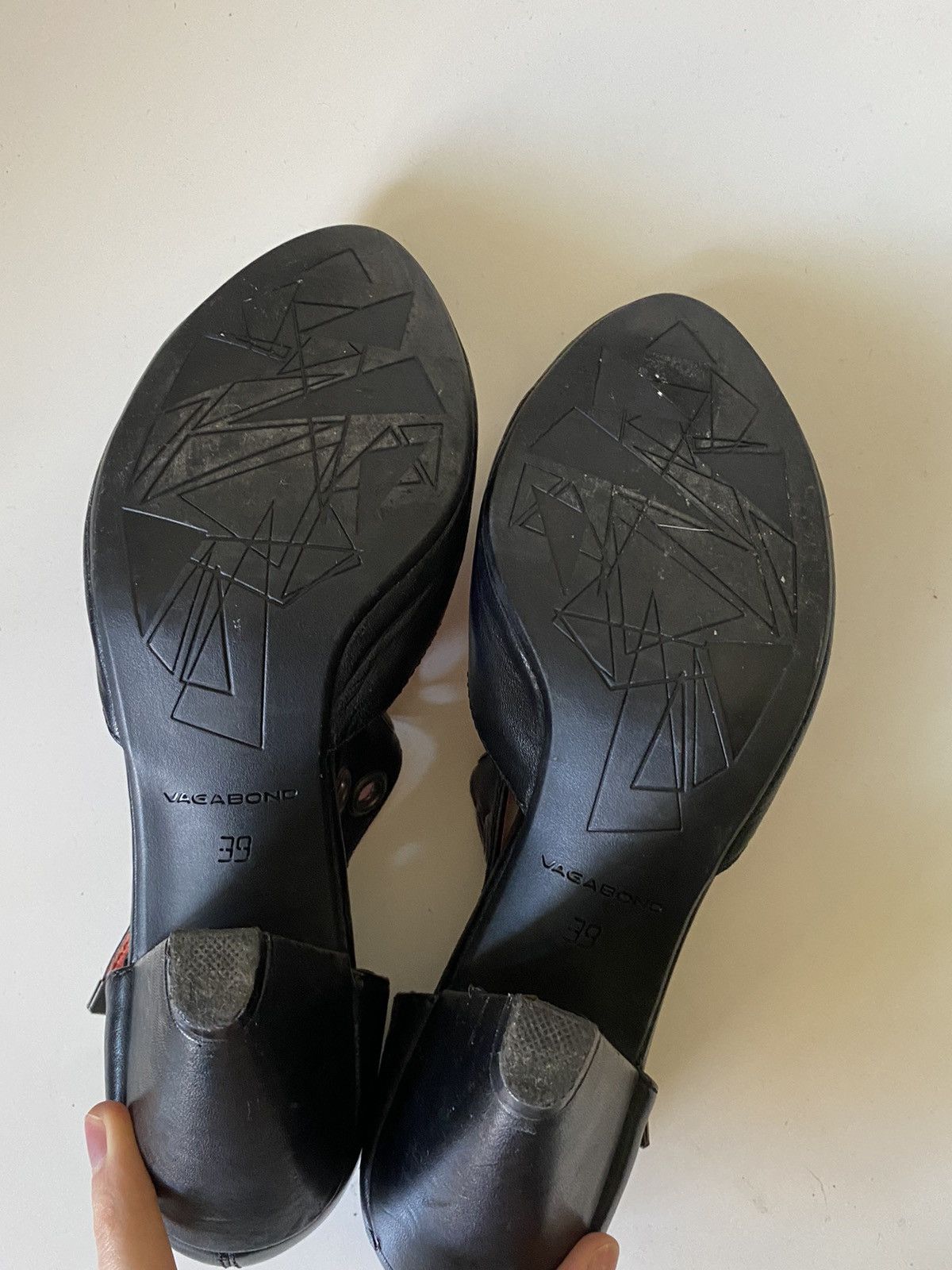 Vagabond × Vintage Vintage leather Vagabond heels with belt 60s style Size US 8 / IT 38 - 7 Thumbnail