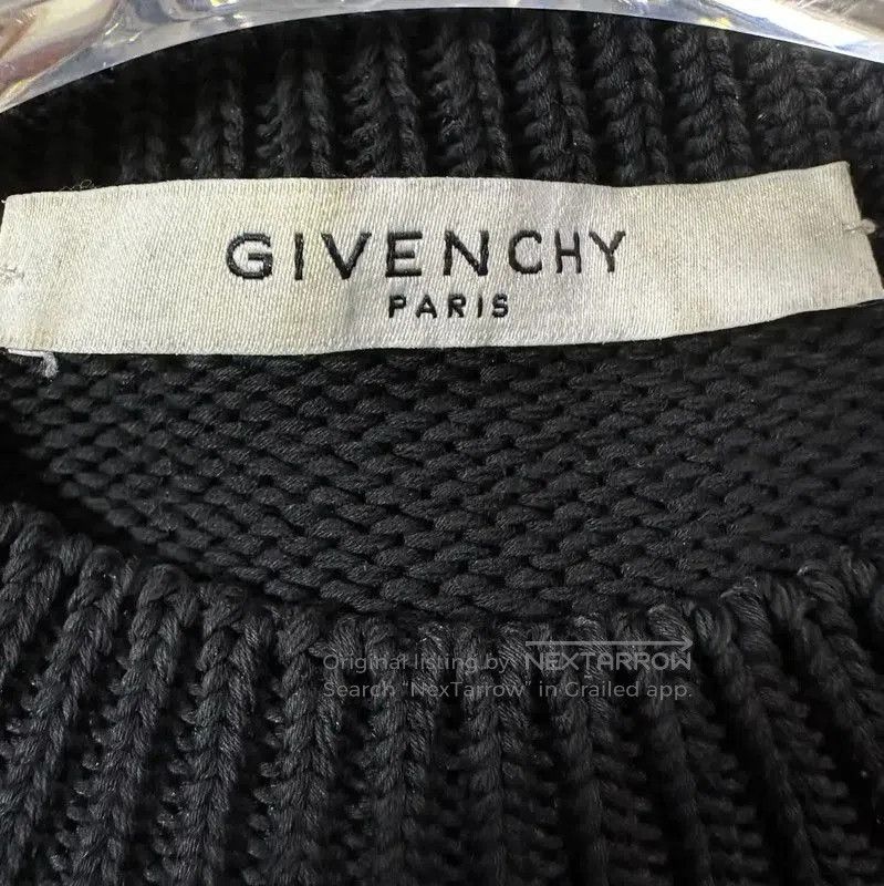 Givenchy Givenchy Black Wool Long Sleeve Knit Sweater . Size US M / EU 48-50 / 2 - 7 Thumbnail