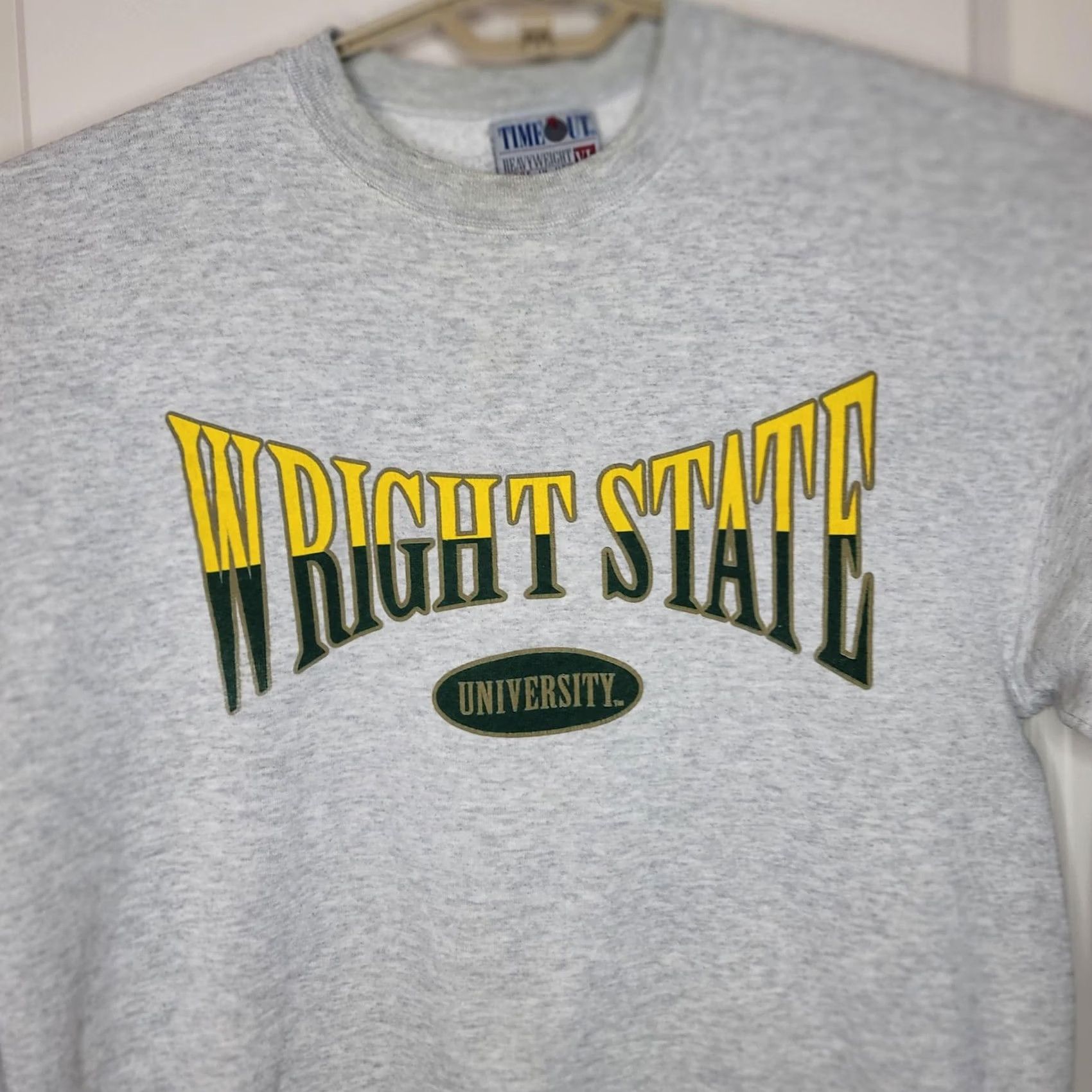 Vintage VTG Wright State University Sweatshirt Mens XL Gray Fleece USA Size US XL / EU 56 / 4 - 2 Thumbnail