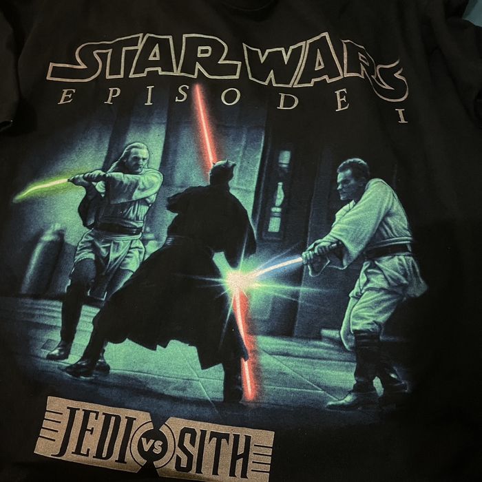 Vintage Rare 💥 Star Wars Episode 1 Jedi vs Sith Movie T shirt