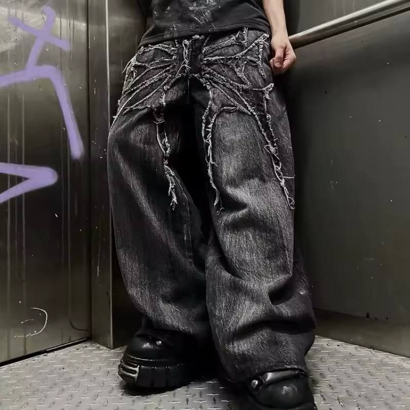 Japanese Brand × Vintage wide vintage patchwork unisex jeans Size US 36 / EU 52 - 1 Thumbnail