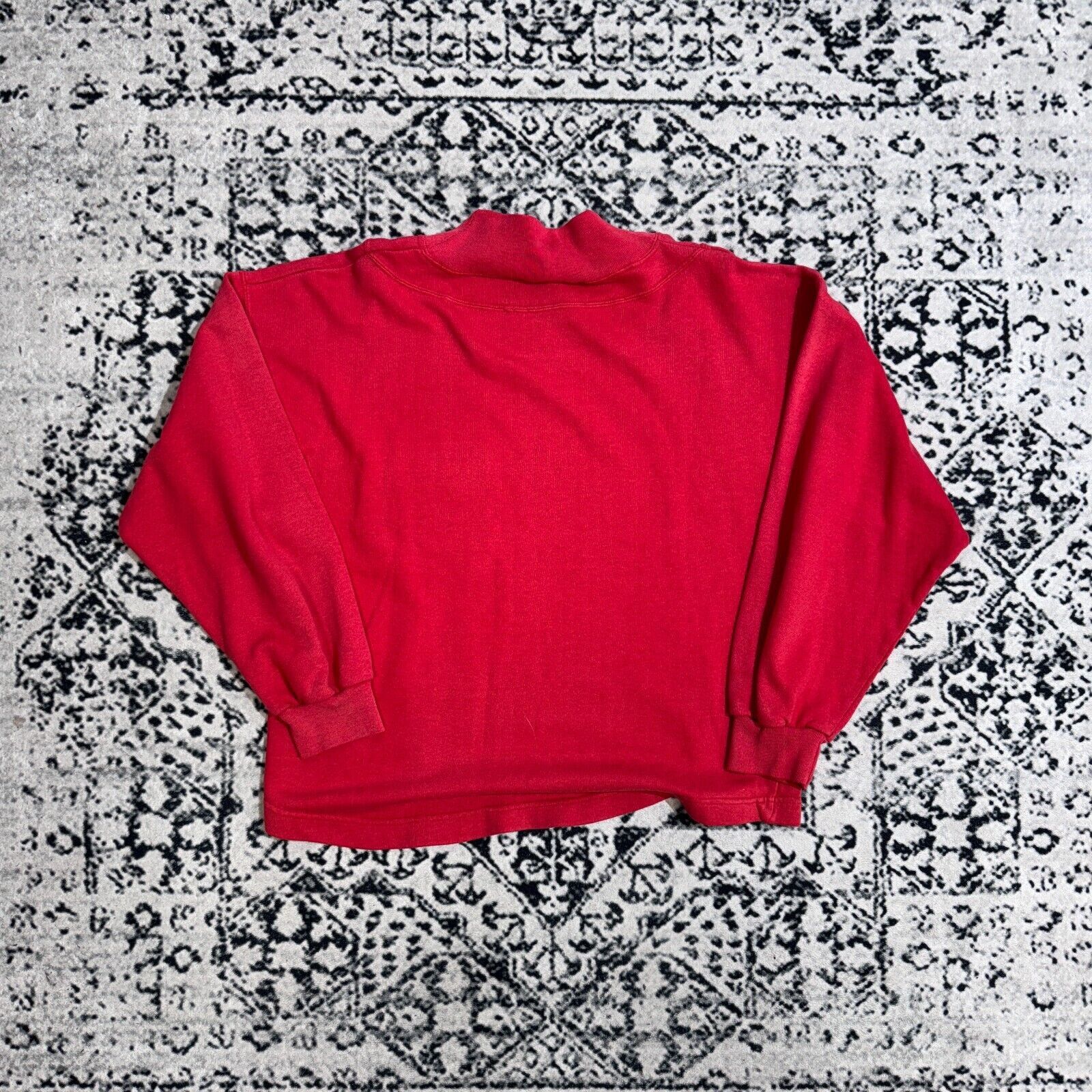 Nike × Vintage Vintage Nike Unisex Red Cotton Crewneck Size S Y2K 90s 80s Size US S / EU 44-46 / 1 - 10 Thumbnail