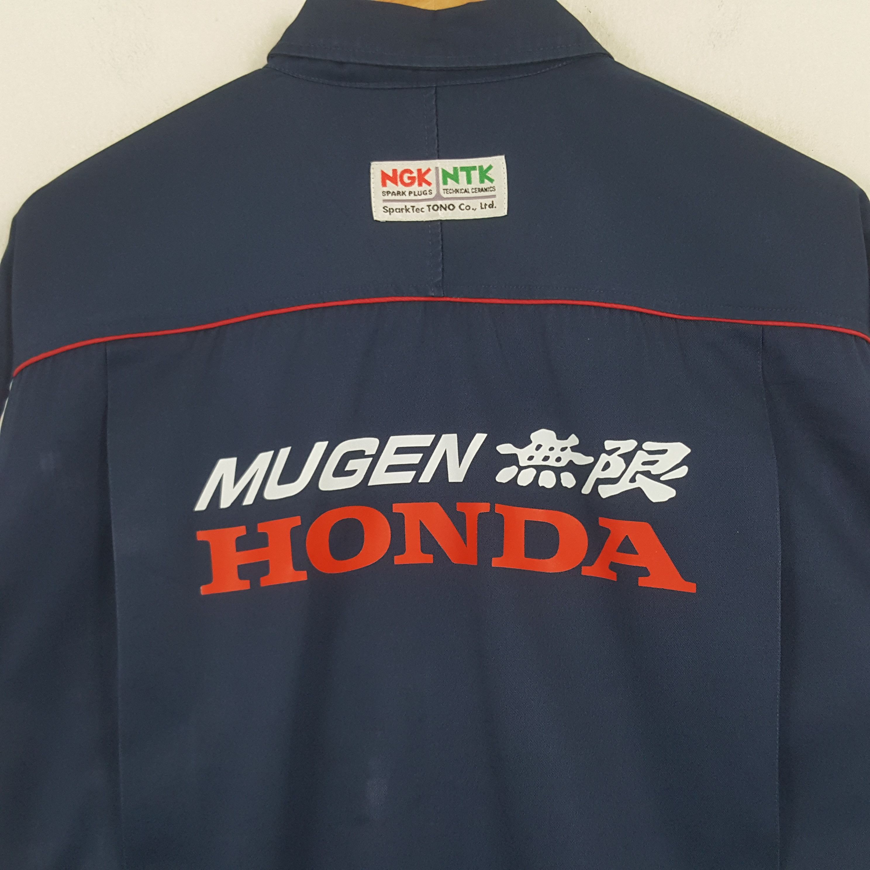 Honda × Vintage Vintage Mugen Honda X NGK Japanese Racing Custom Art Jacket Size US XL / EU 56 / 4 - 2 Thumbnail