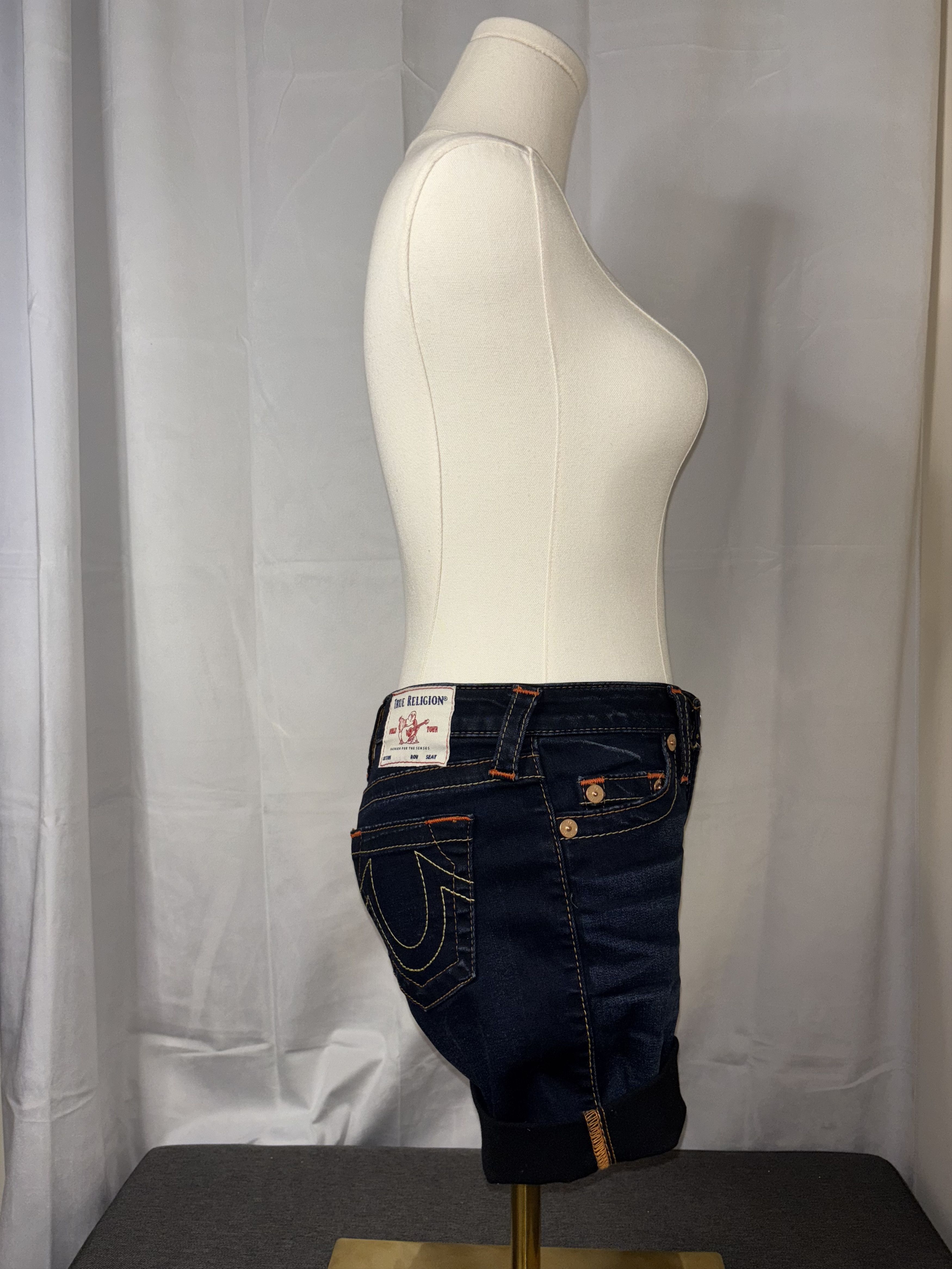 True Religion True Religion Jayde Mid-Rise Women's Shorts Navy (24) Size 24" / US 00 / IT 34 - 5 Thumbnail