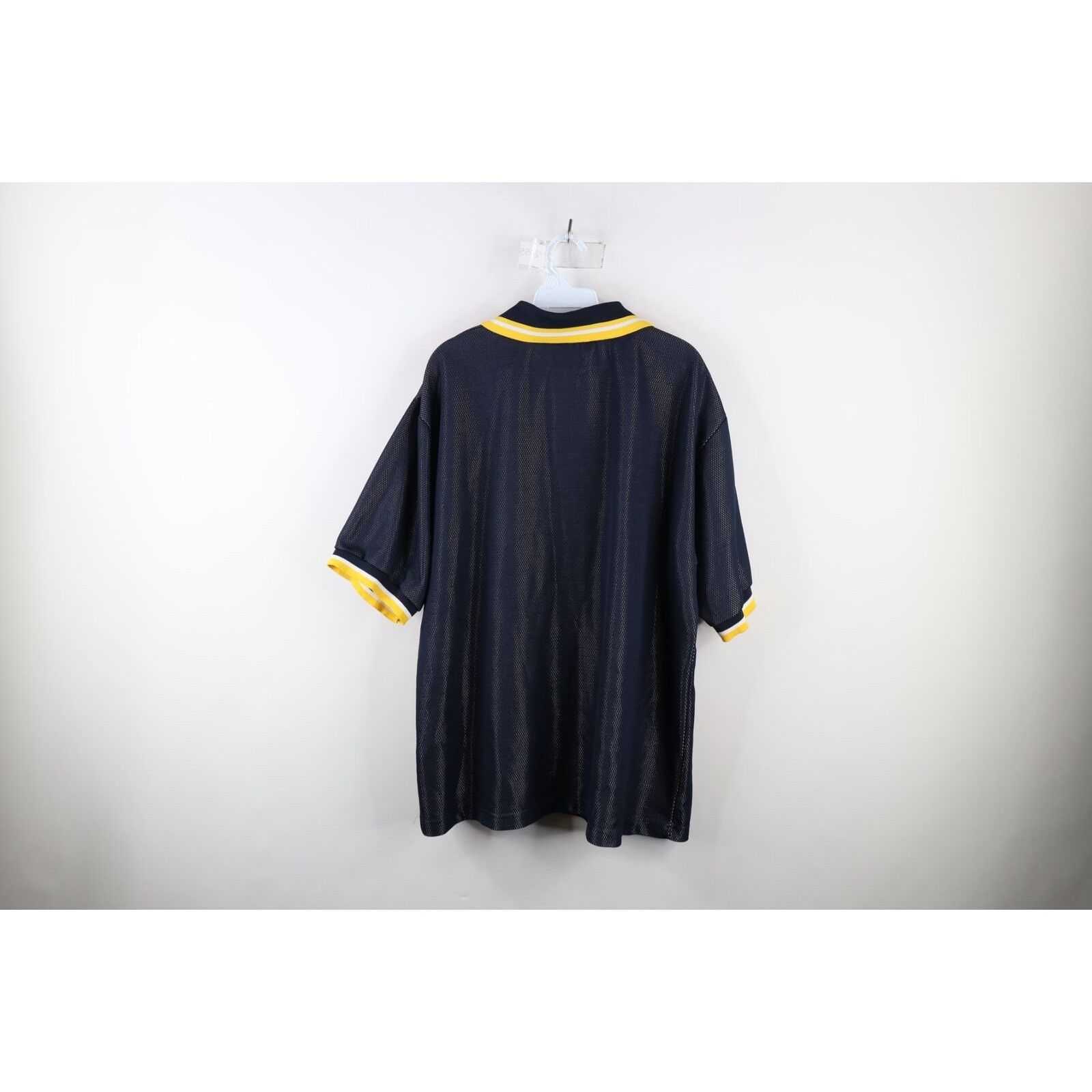 Vintage Vintage 90s Spell Out Script University of Michigan Polo Size US XL / EU 56 / 4 - 8 Thumbnail