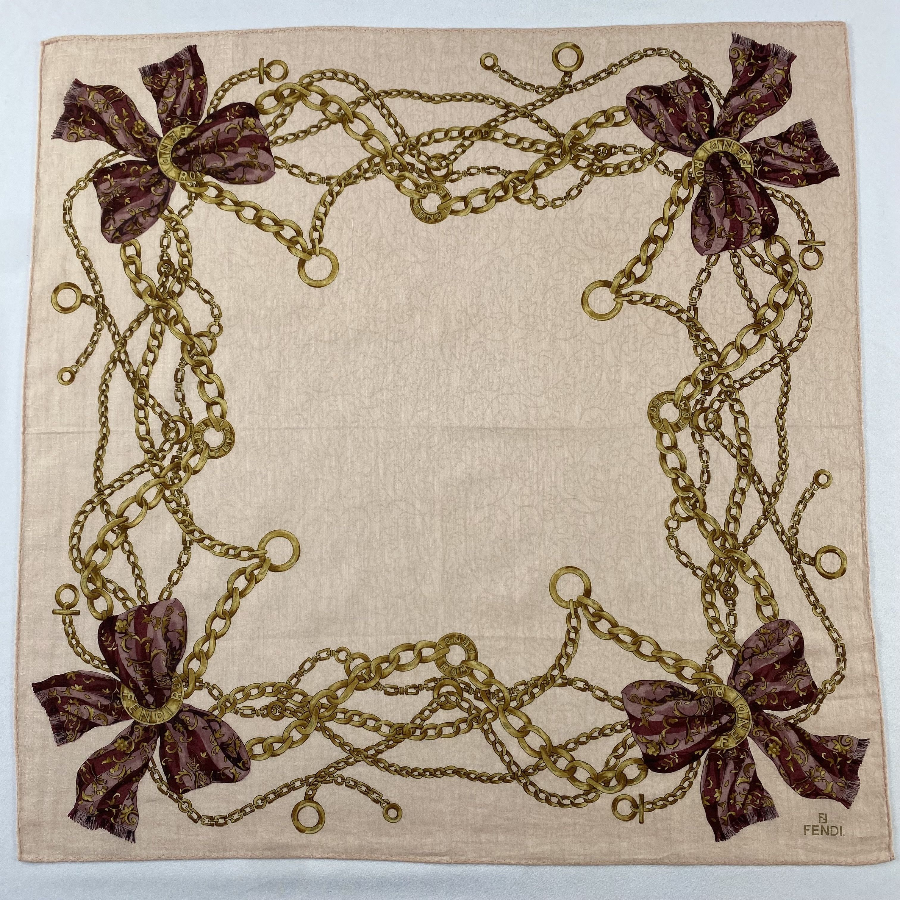 Vintage Fendi Handkerchief / Bandana / Neckerchief C898 Size ONE SIZE - 3 Thumbnail