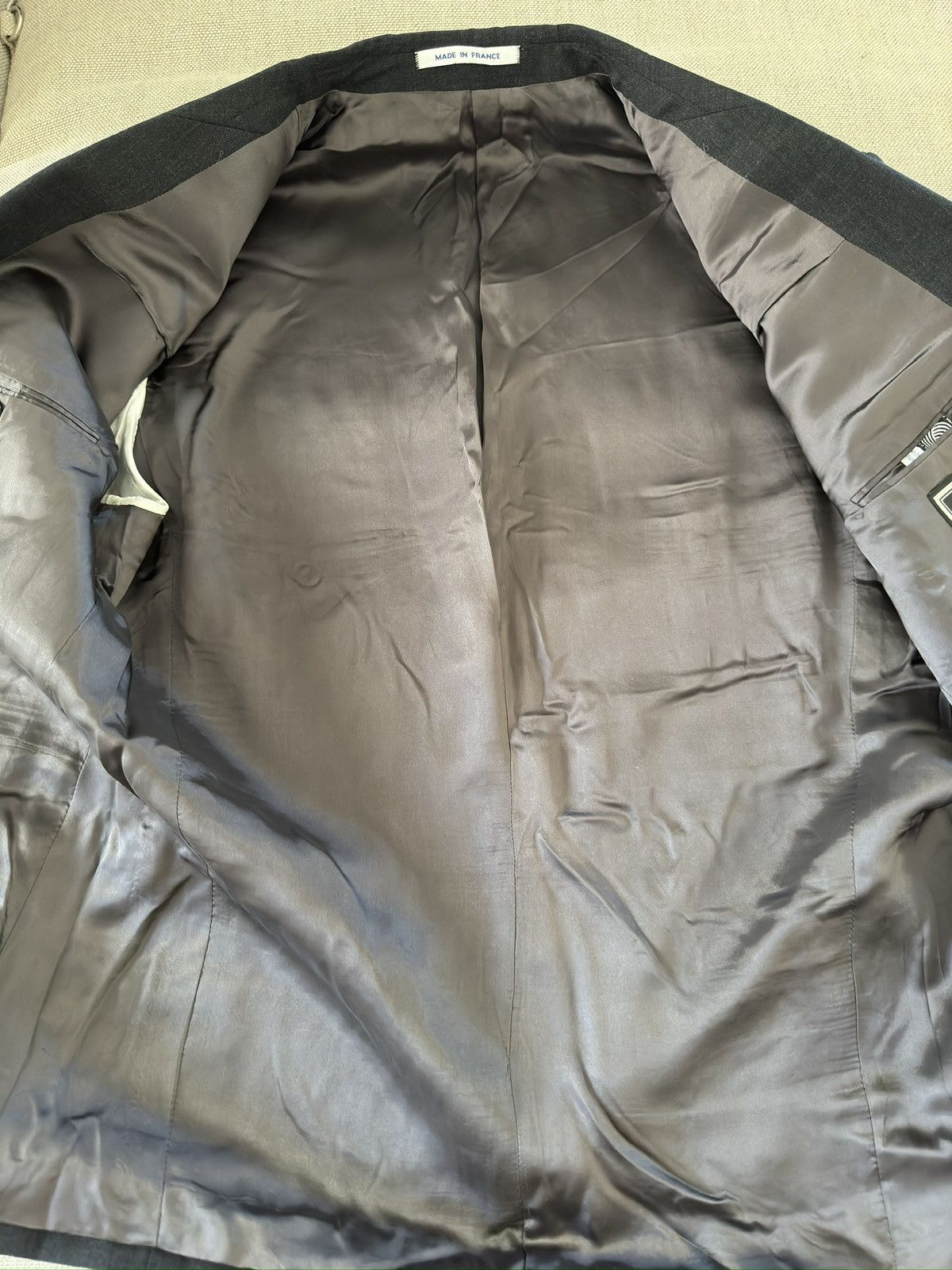 Yves Saint Laurent Yves Saint Laurent Made in France DB Peak Lapel Blazer 40R Size 40R - 16 Thumbnail