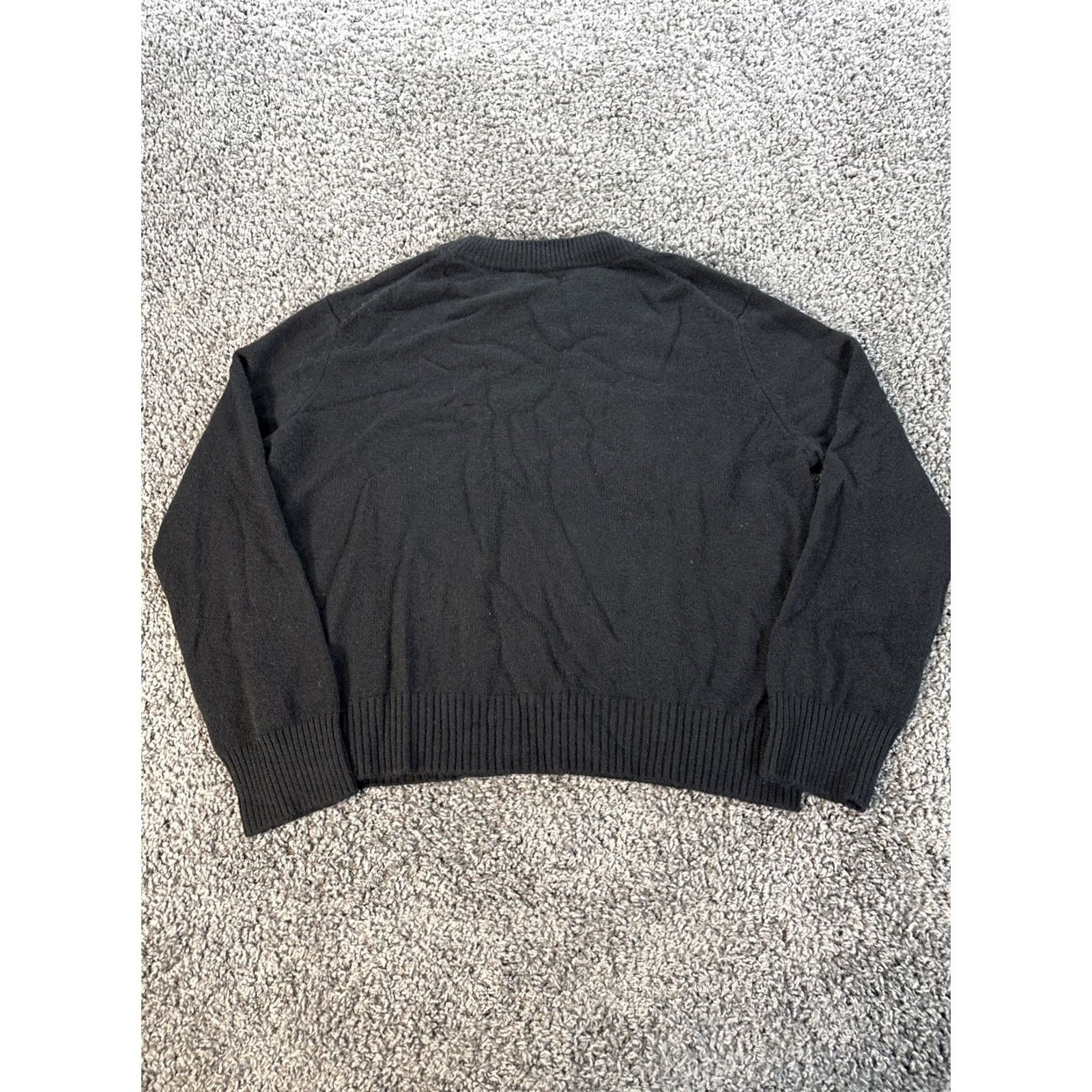 Quince Quince Women Cashmere Crewneck Sweater Black M Pullover Top Sleeve Crew Neck Size M / US 6-8 / IT 42-44 - 5 Thumbnail