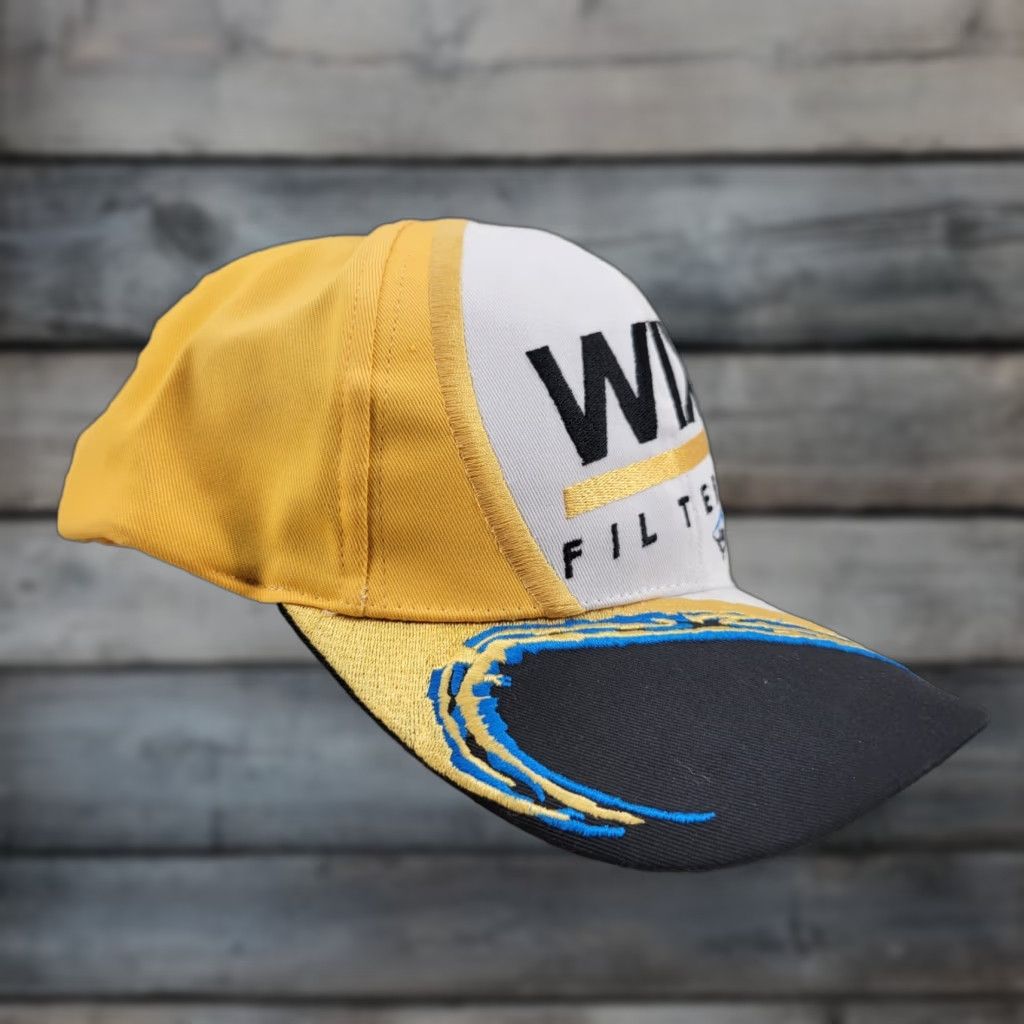 NASCAR HaT Wix Filters Strapback Hat Cap Nascar Performance Adjustable Yellow Baseball Cap Mens Adjustable Yellow Size ONE SIZE - 1 Thumbnail
