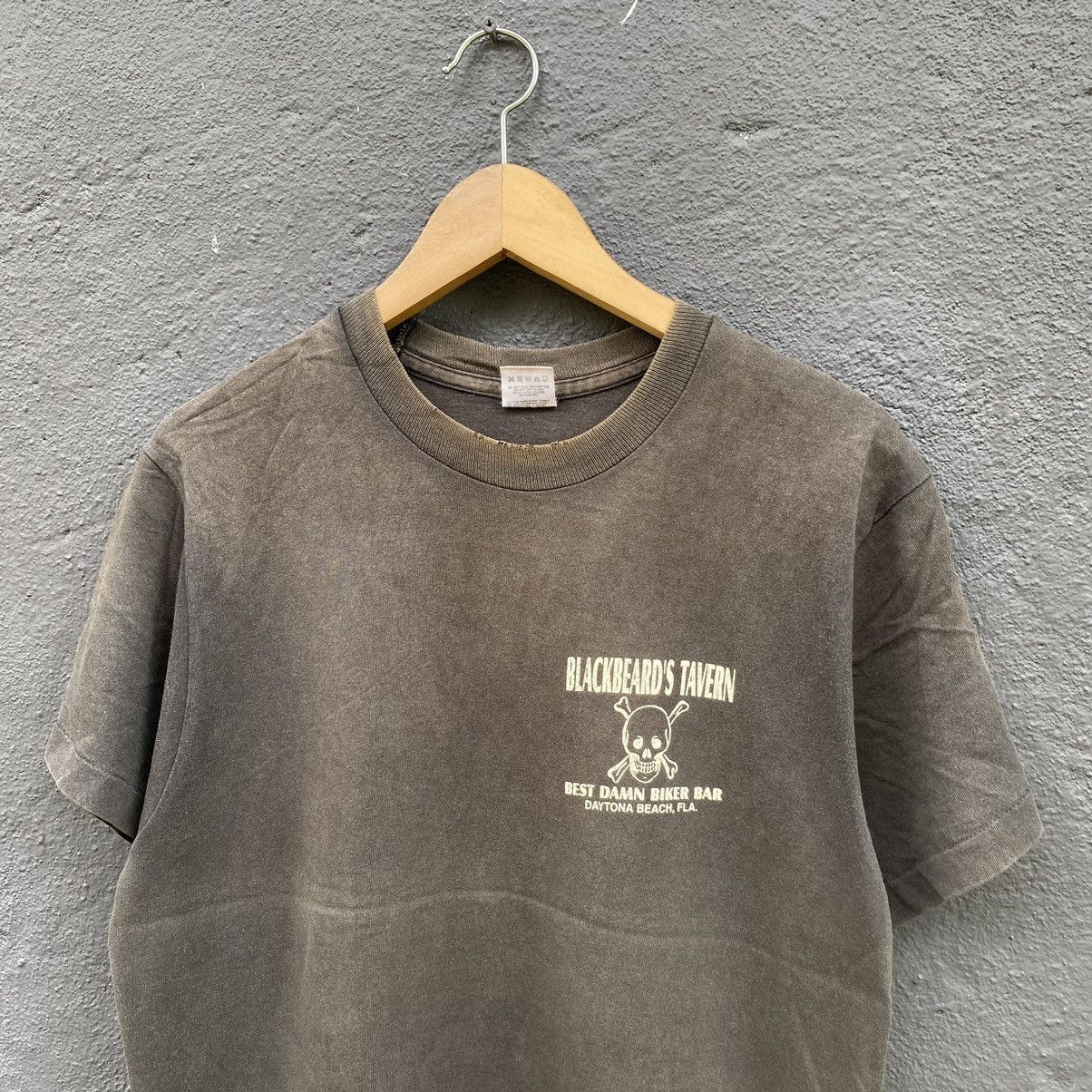 Harley Davidson Thrashed Faded Vintage 90s Blackbeard Tavern ERD GRUNGE TEE Size US M / EU 48-50 / 2 - 5 Thumbnail