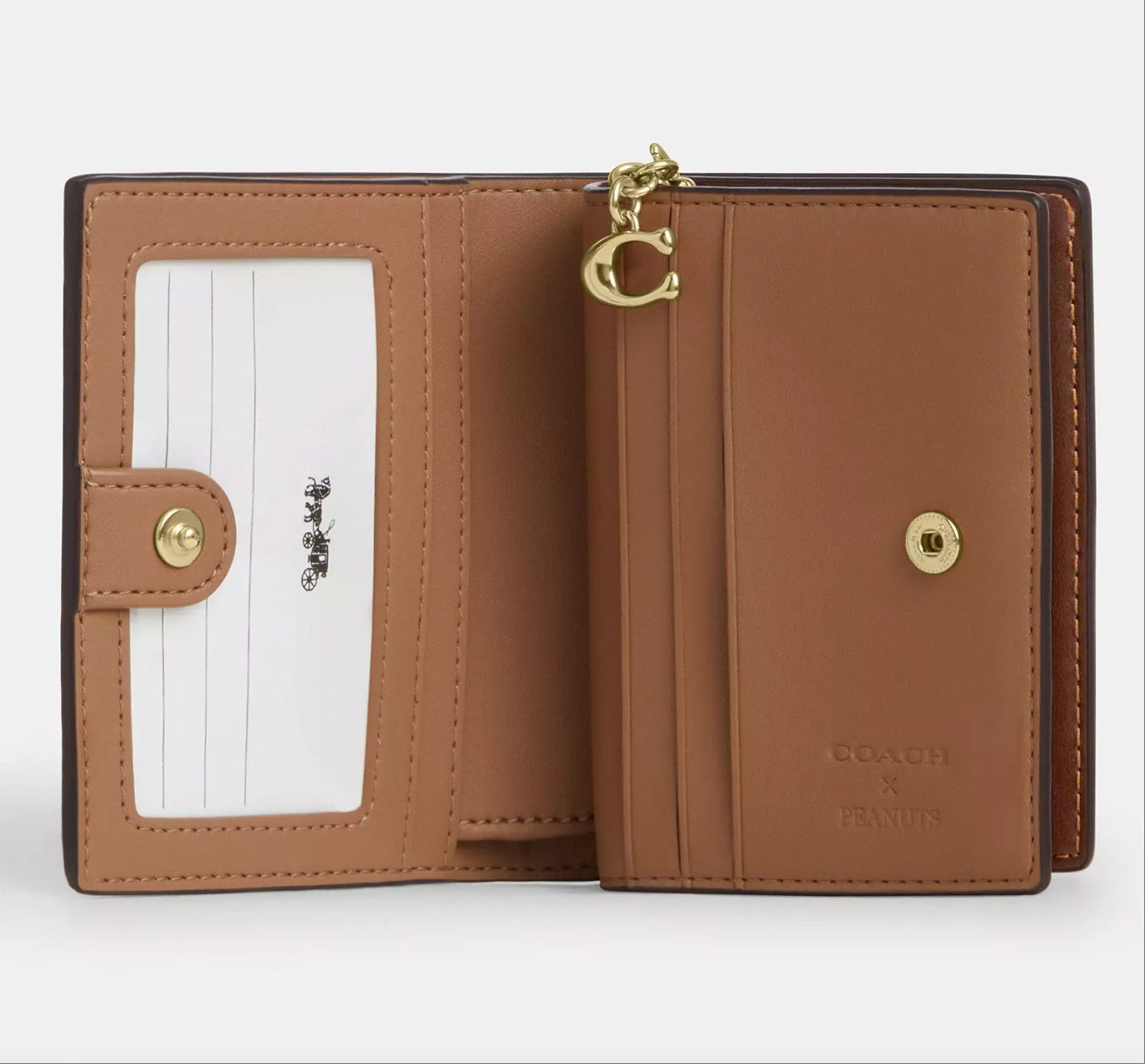 Coach Coach X Peanuts Snap Wallet With Snoopy Print CBN32 Size ONE SIZE - 9 Thumbnail