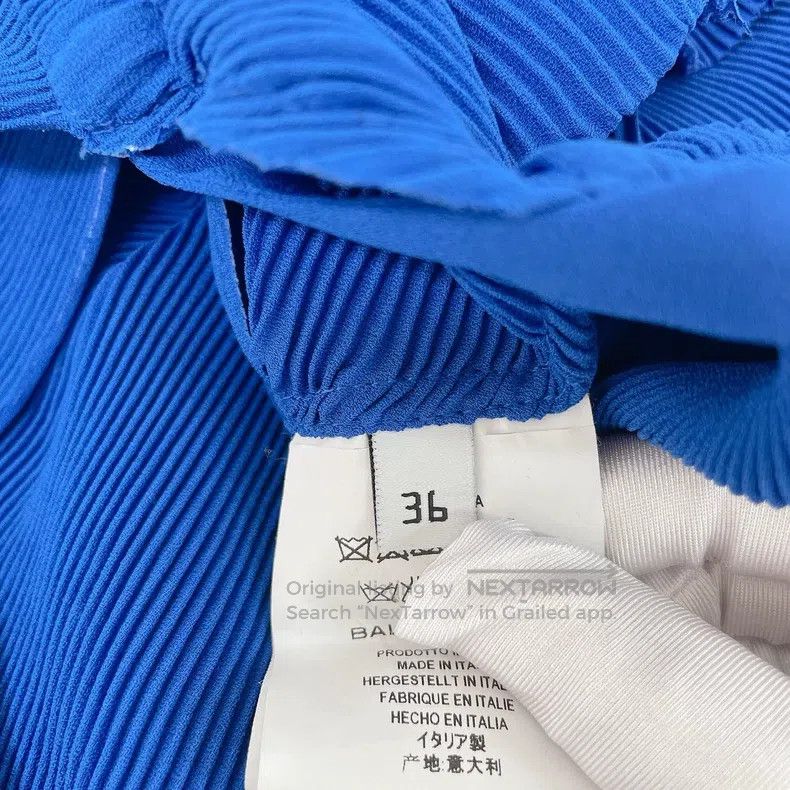 Balenciaga Balenciaga Blue Asymmetrical Top, Size 36 Size M / US 6-8 / IT 42-44 - 8 Thumbnail
