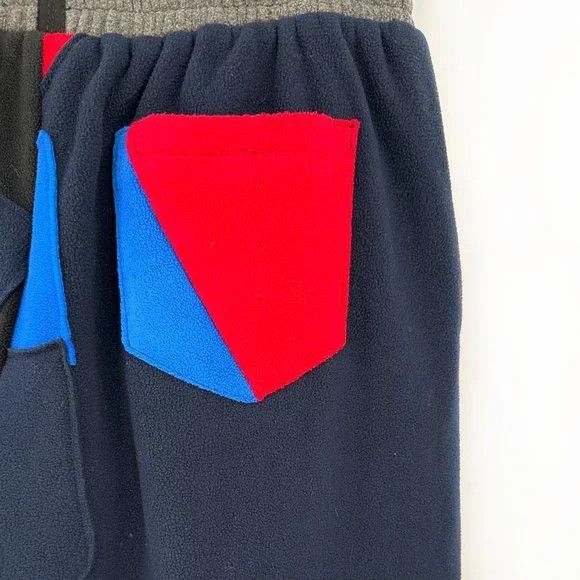 Bethany Williams NWT AW20 Multicolor "NRPF" Recycled Fleece Joggers Size US 29 - 4 Thumbnail