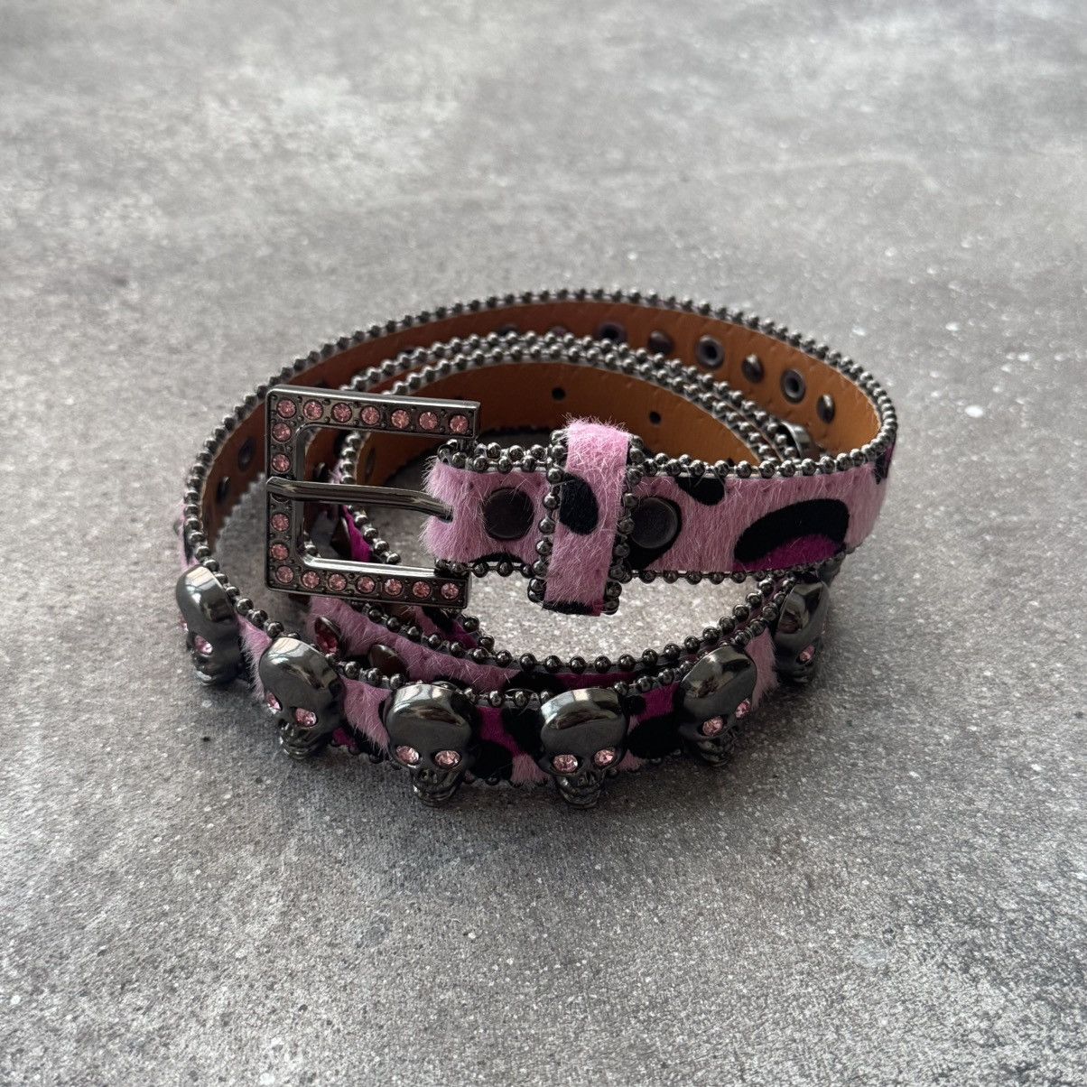 Hysteric Glamour Amazing Y2K Skull Spikes BB Simon Style Unisex Belt Size ONE SIZE - 2 Thumbnail
