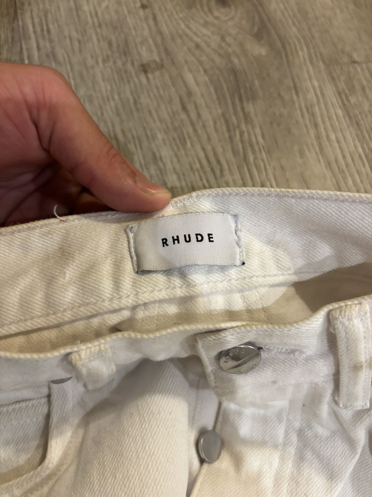 Rhude Rhude White Denim Size US 30 / EU 46 - 11 Thumbnail