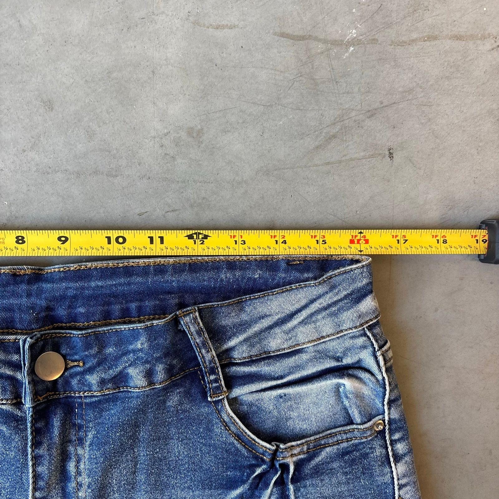 Vintage y2k faded washed bootcut flared denim jeans Size US 32 / EU 48 - 2 Thumbnail