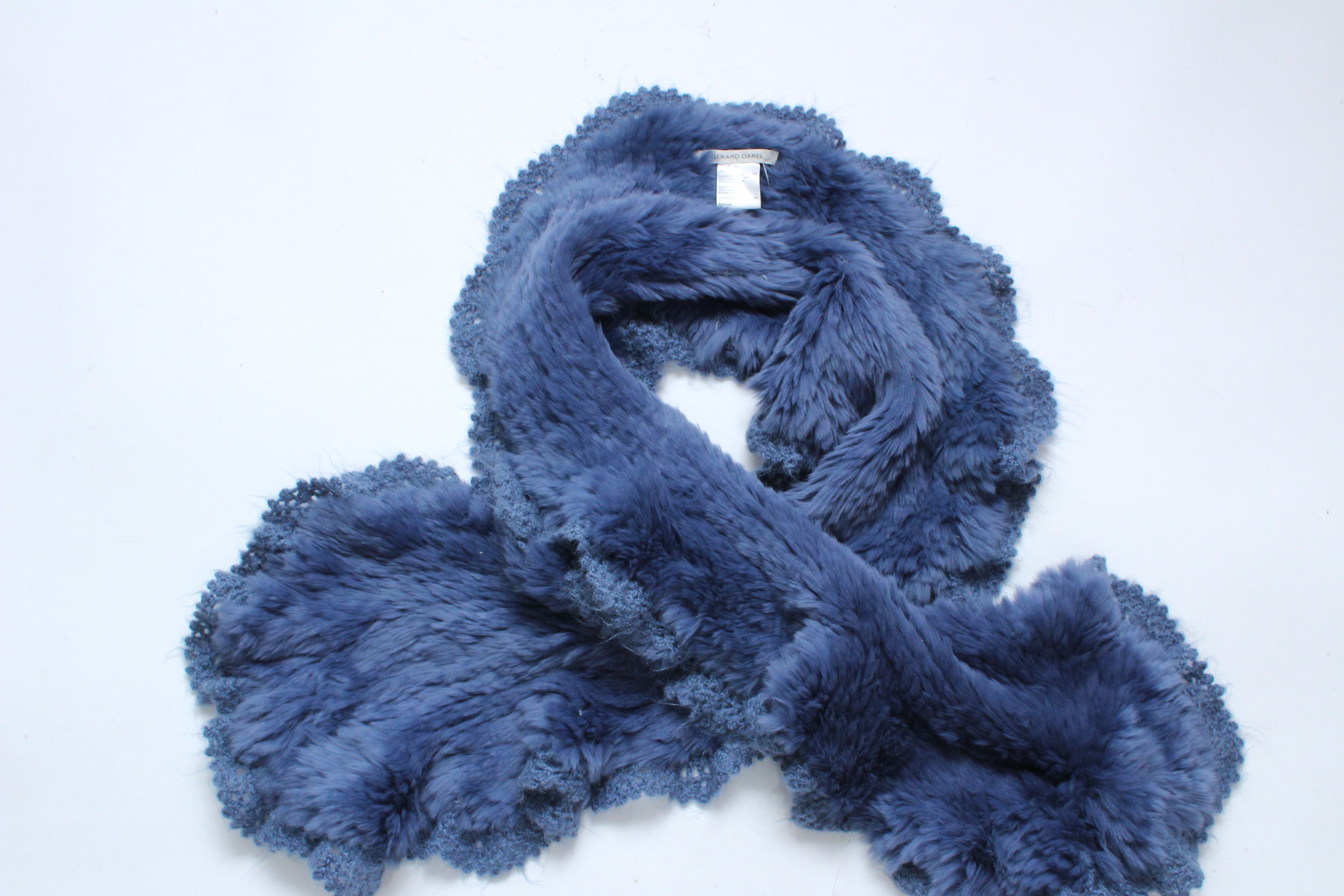 Gerard Darel Gerard Darel Scarf Rabbit Real Fur Authentic Size ONE SIZE - 2 Thumbnail