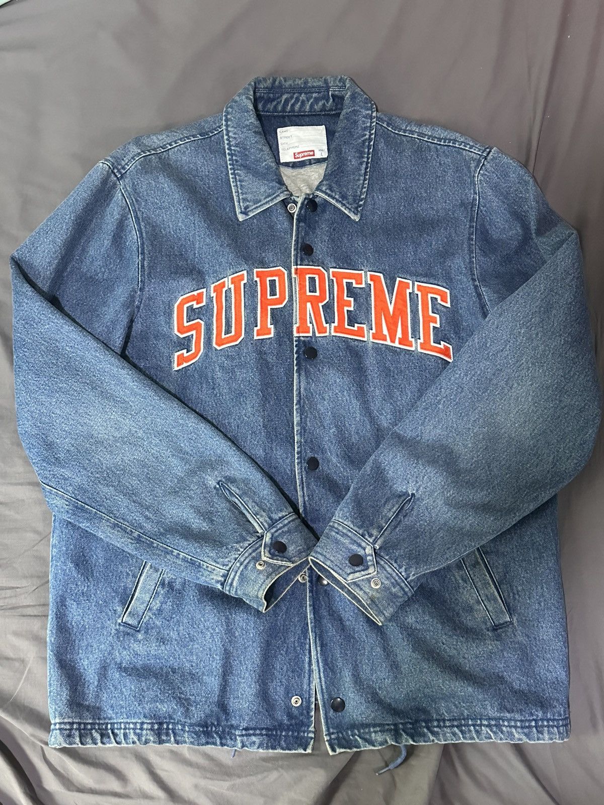 Supreme Supreme denim coach jacket 13FW | Grailed