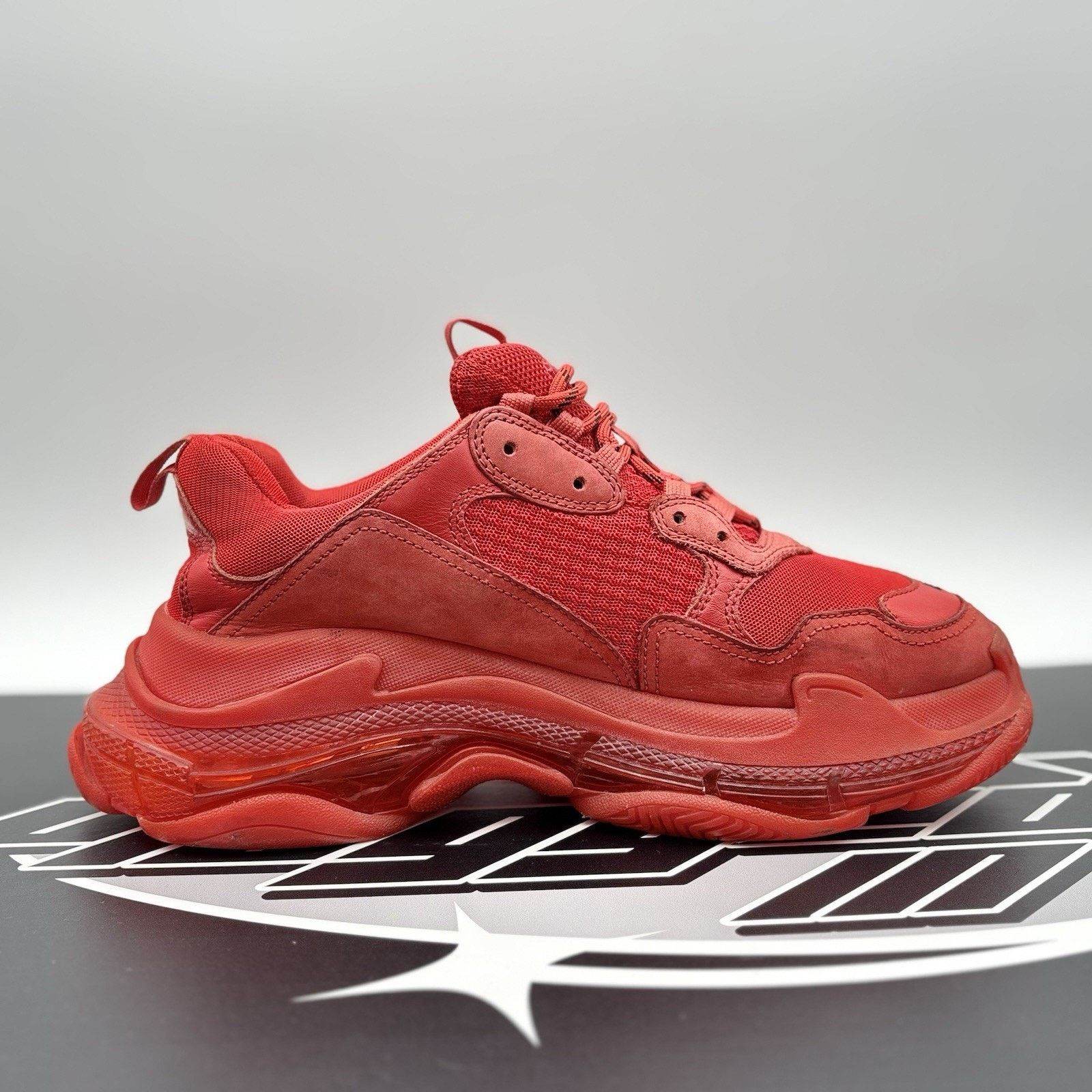 Balenciaga Size 43 (10 US) - Balenciaga Triple S ' Red ' Size US 10 / EU 43 - 13 Thumbnail