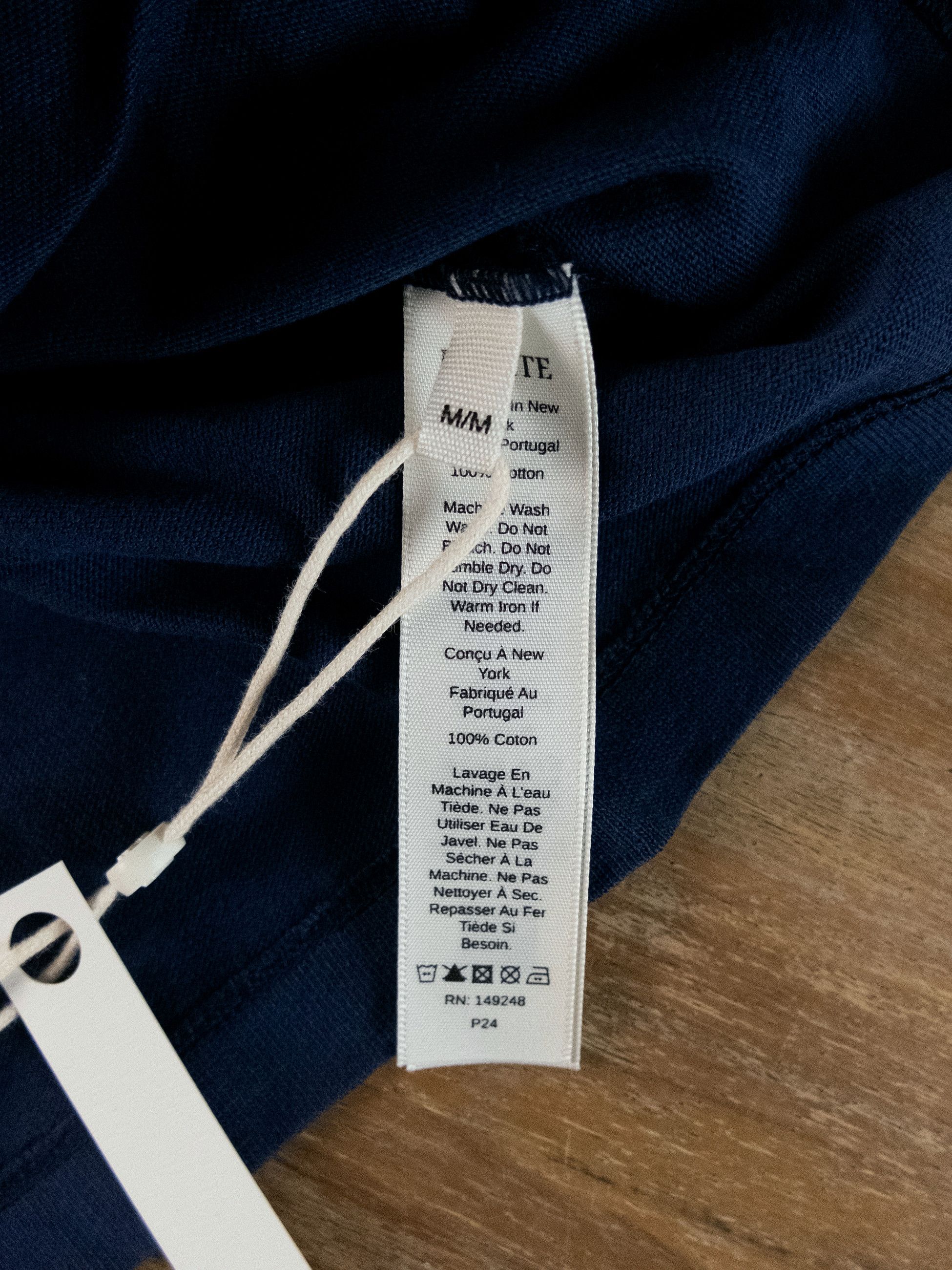 KHAITE KHAITE Mae navy blue cotton crewneck t-shirt Medium Size M / US 6-8 / IT 42-44 - 7 Thumbnail